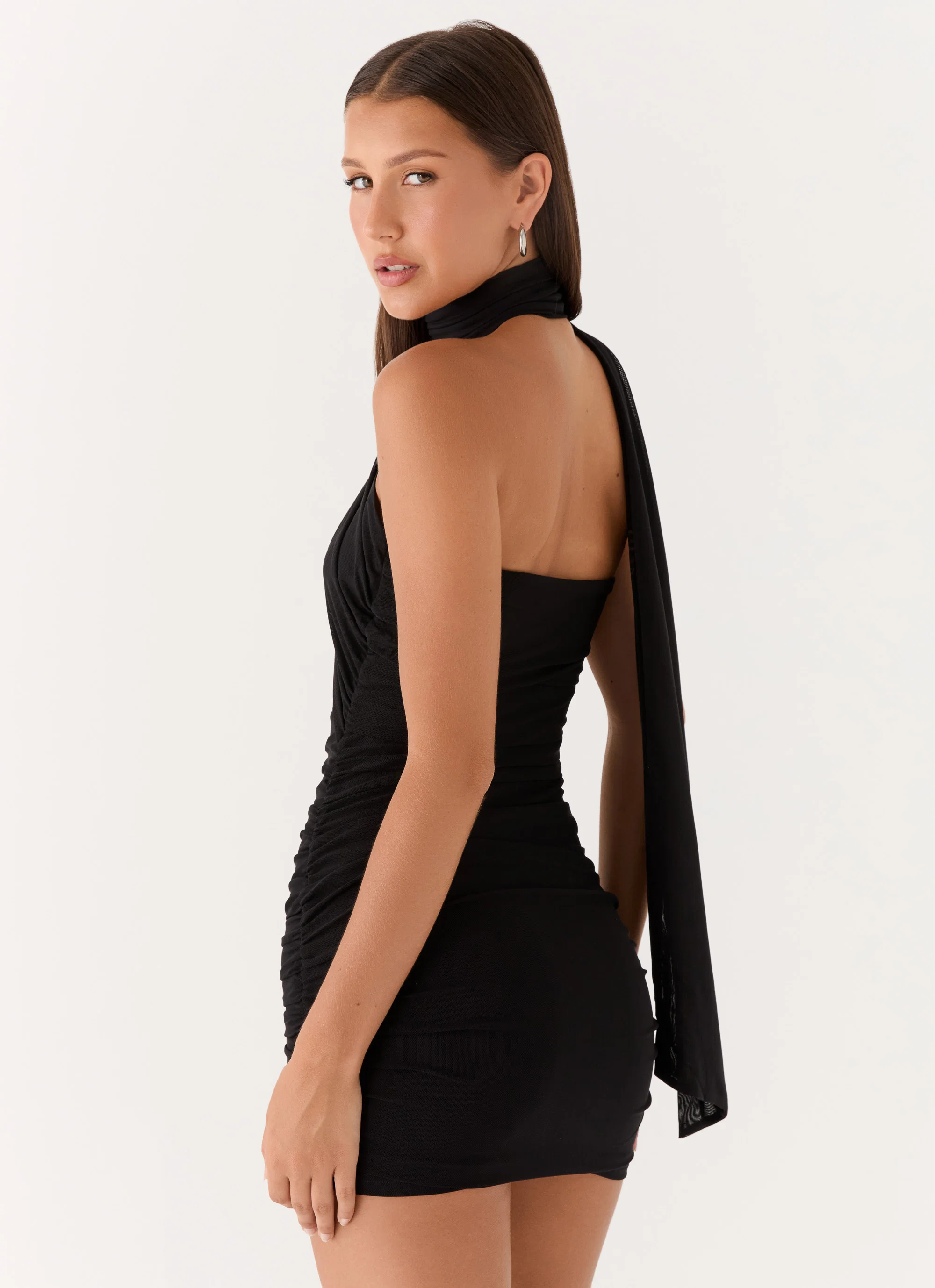 Breaking News Micro Mini Dress - Black