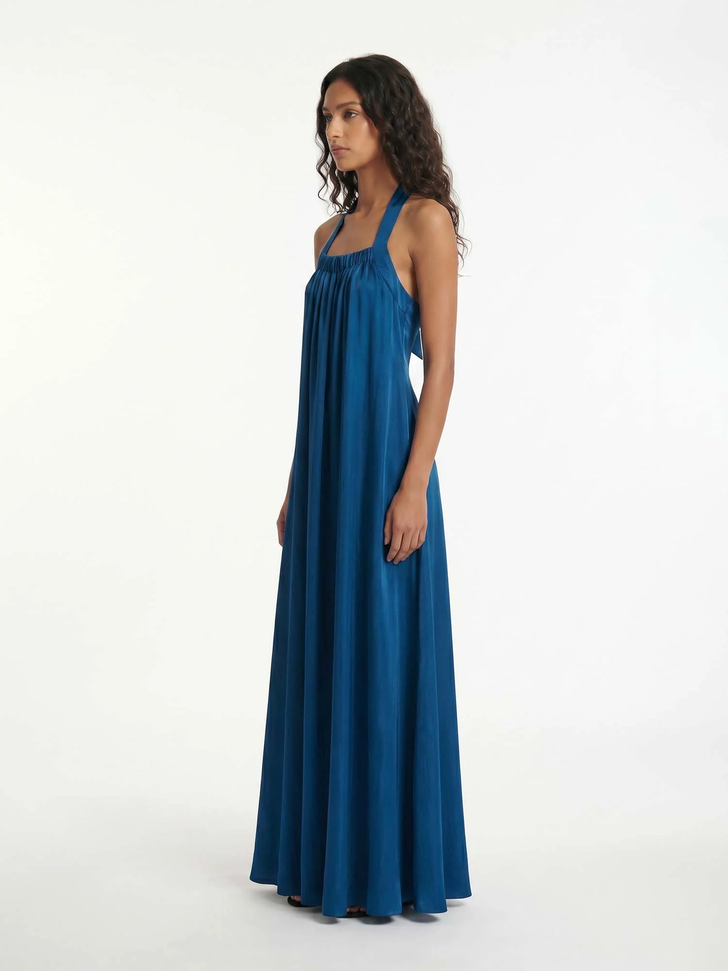 Sapphire Drift Maxi Dress