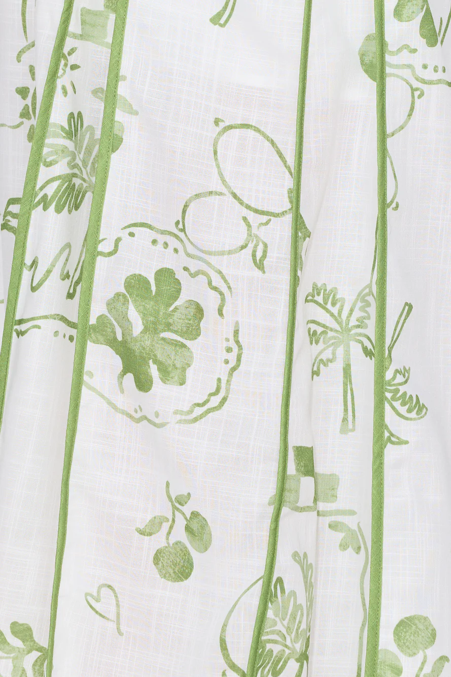 Summer Garden Maxi Dress Green - luluinthesky