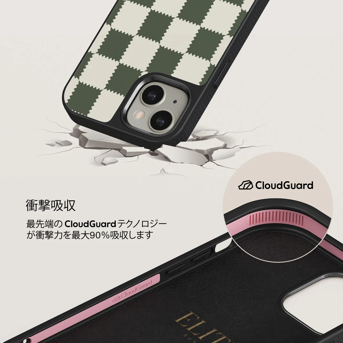 Retro Grid - iPhone 13 ケース