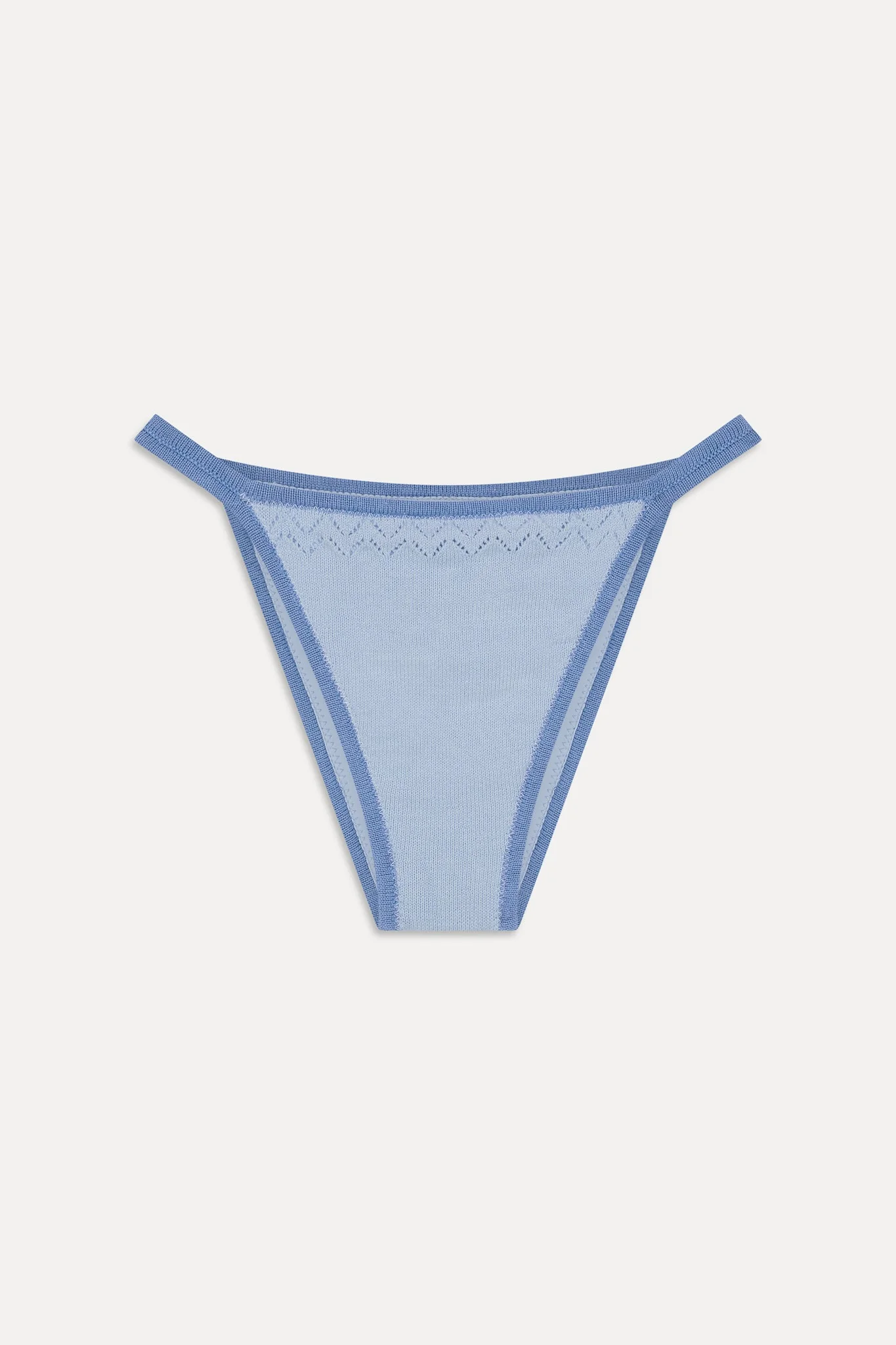 Tide Knit Cheeky Bikini Bottom - Malibu Tide
