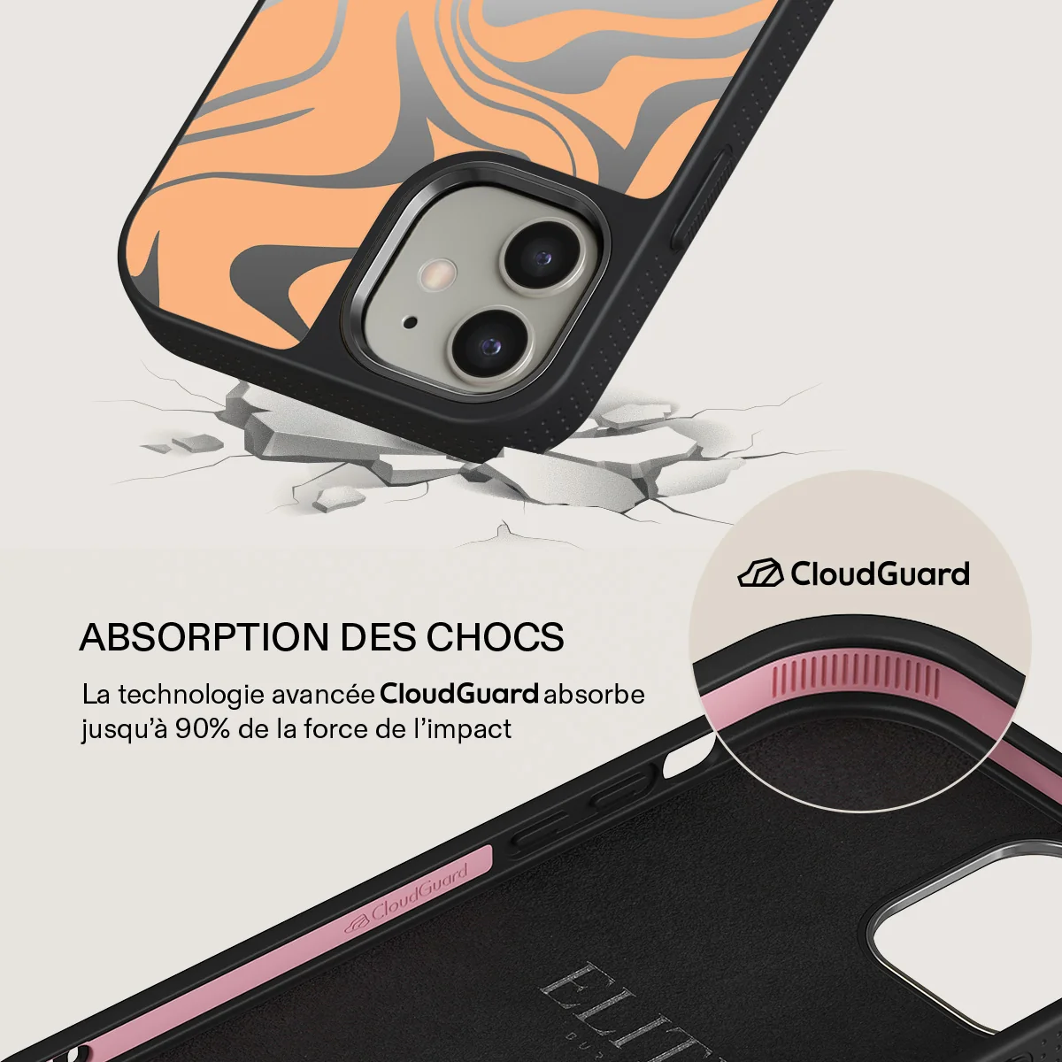 High Vibrations - Color Swirl iPhone 12 ケース