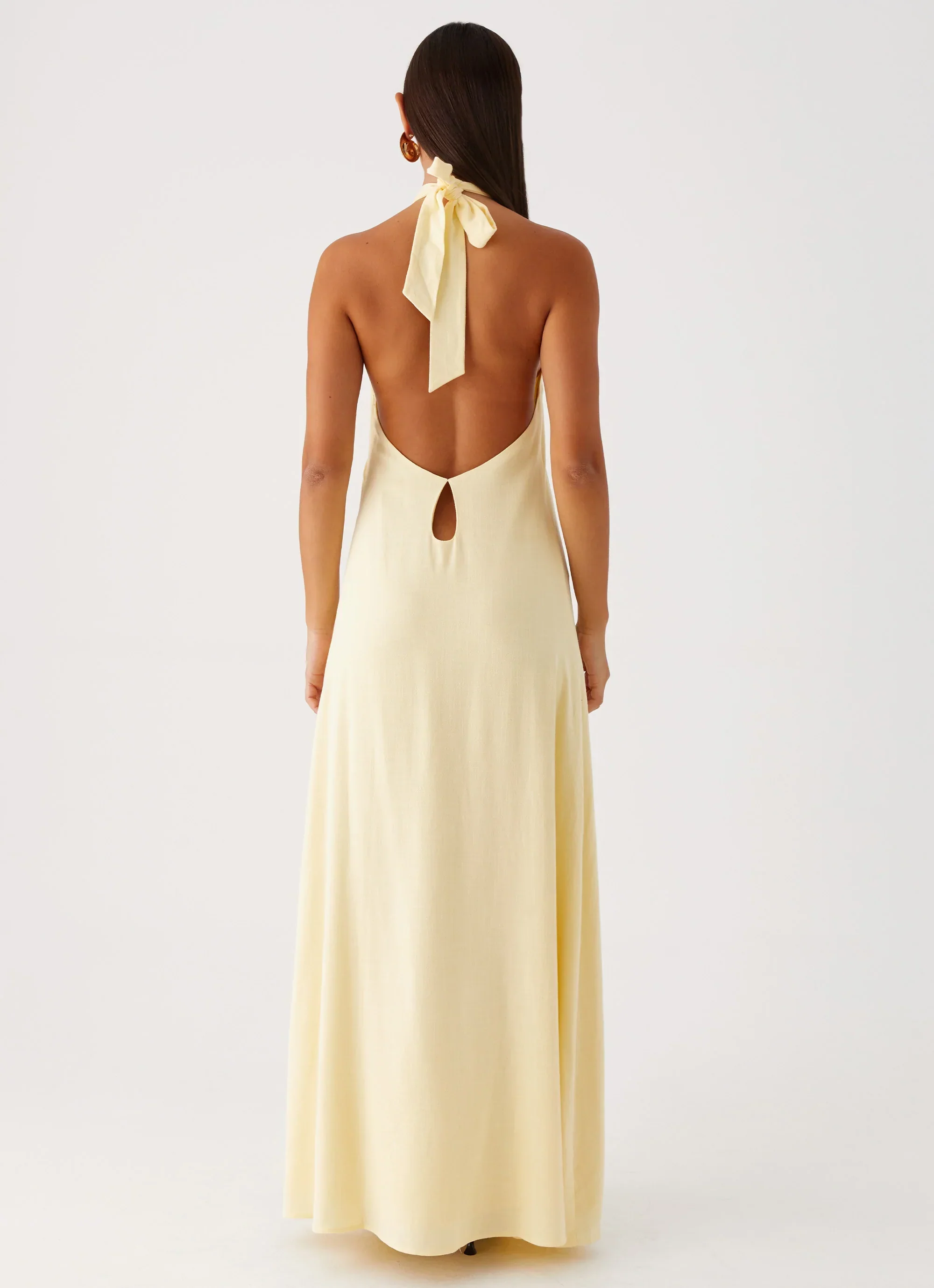 Golden Child Linen Maxi Dress - Yellow - luluinthesky