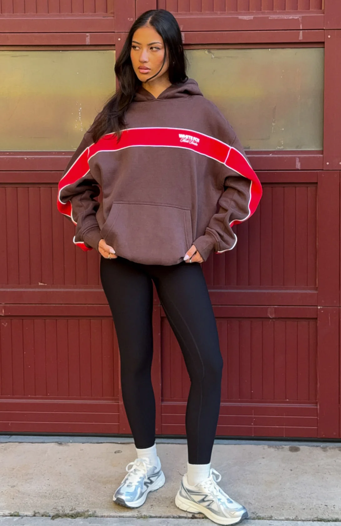 Studio 17 Jules Oversized Hoodie Chocolate