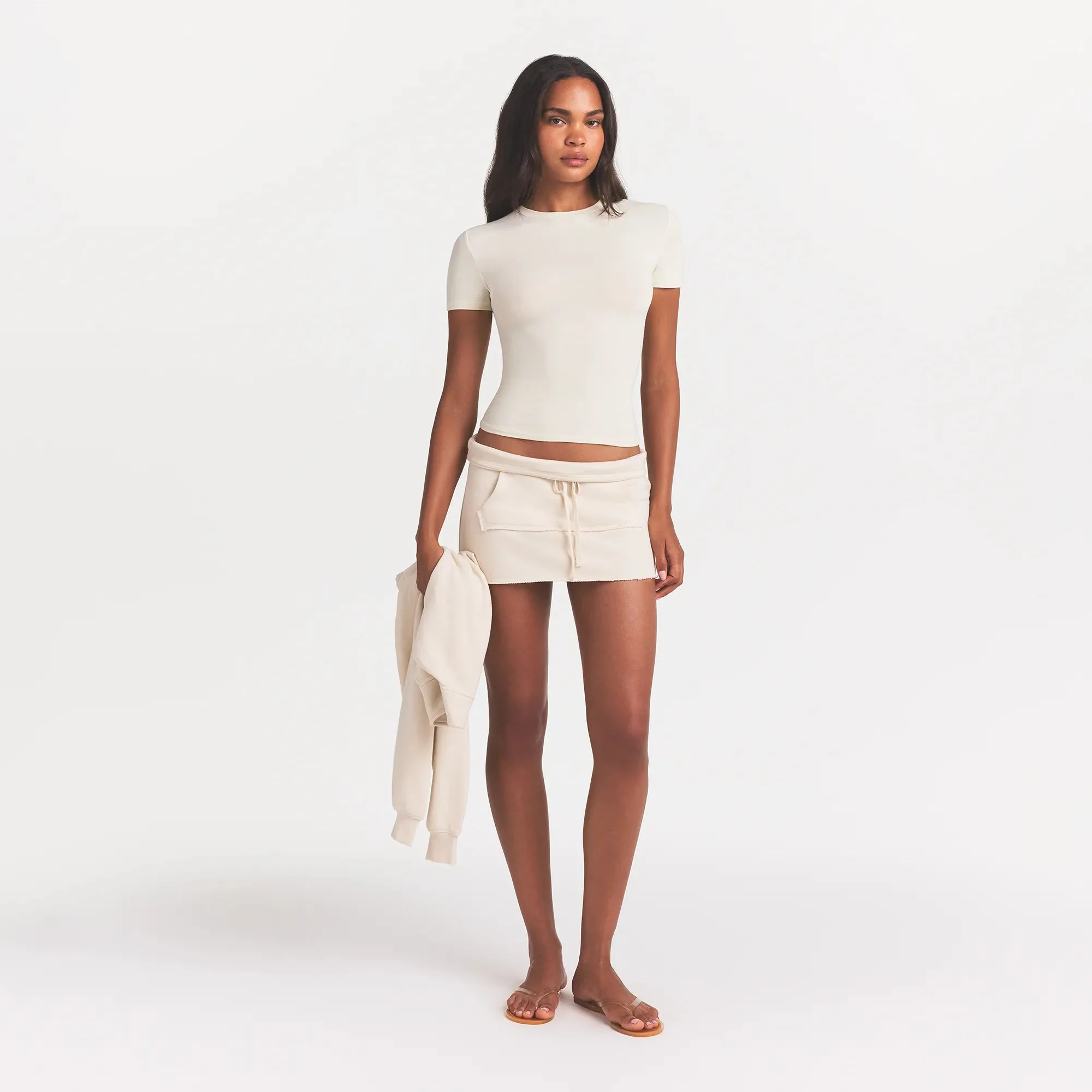 Cotton Jersey T-Shirt - Bone