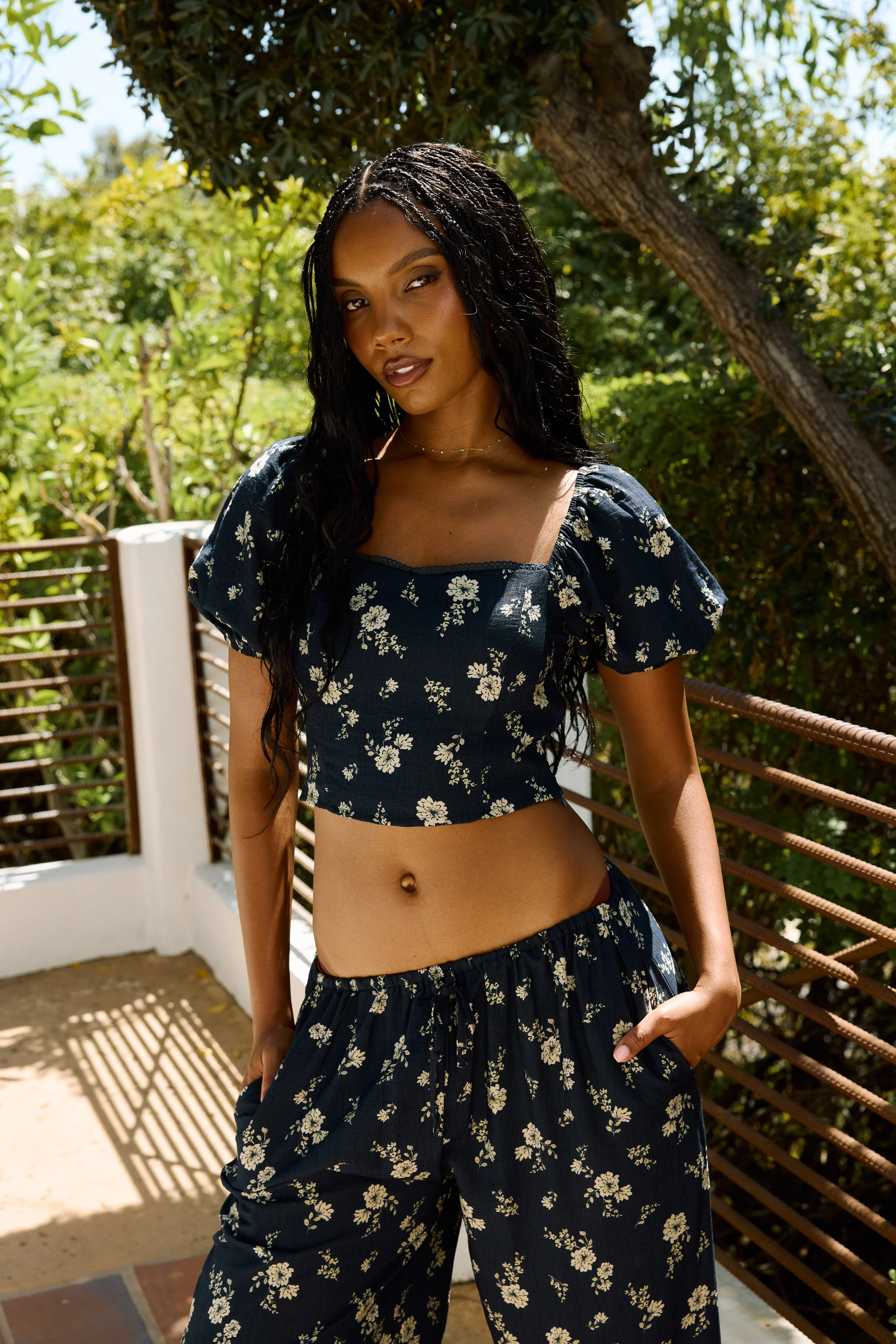 Maile Floral Top - FINAL SALE