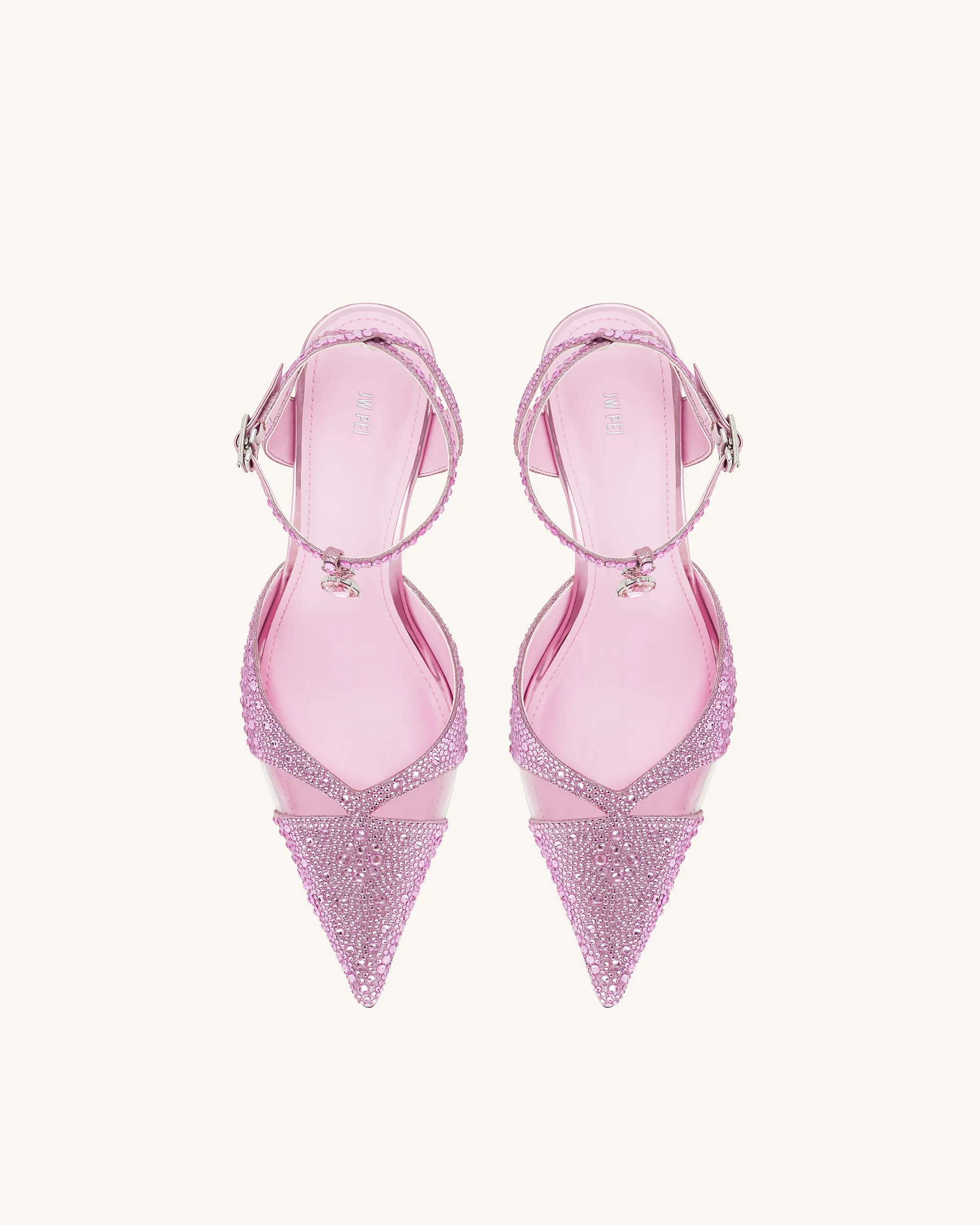 Haidi Artificial Crystal Pumps - Pink