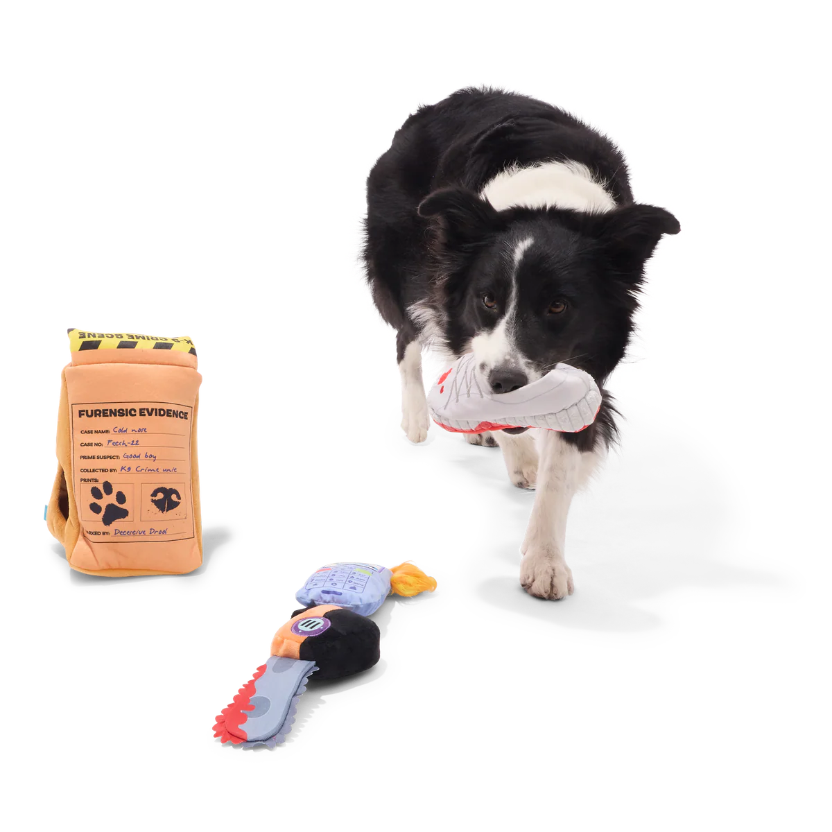 Buried Evidence Plush Multi-Part Enrichment Dog Toy