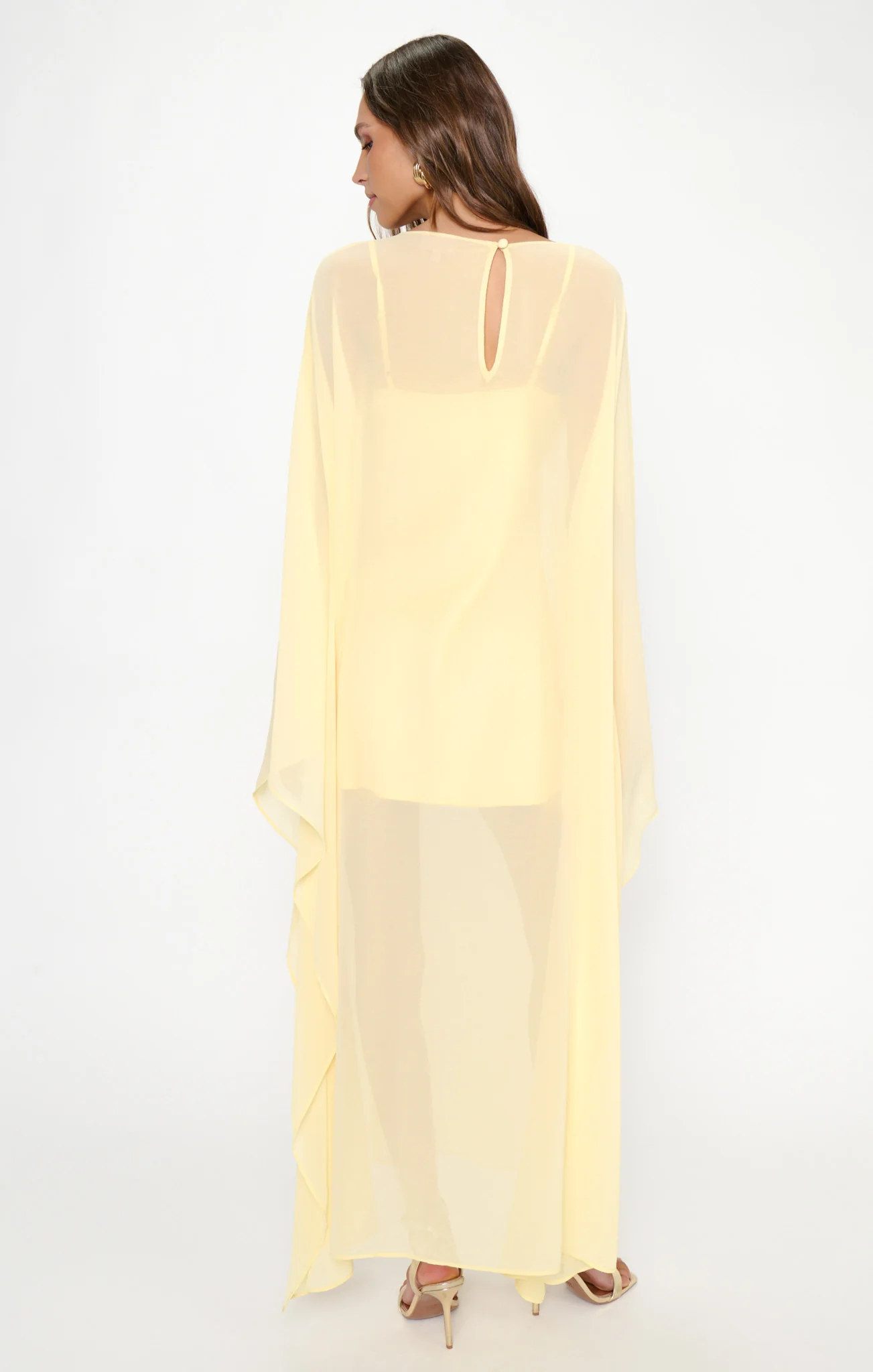 Olsen Maxi Dress ~ Pale Yellow Chiffon
