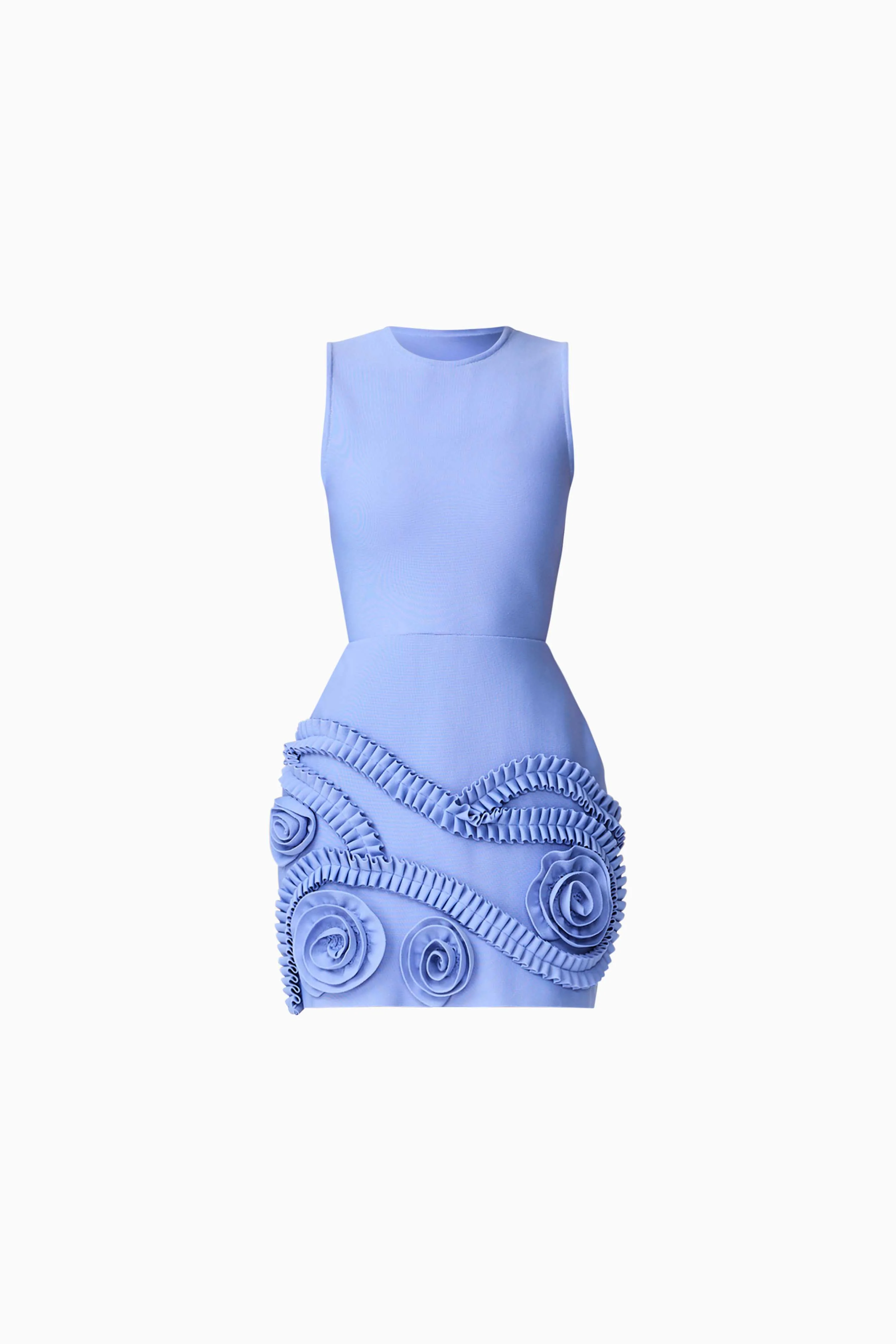 Sonya Tulip Mini Dress in Blue