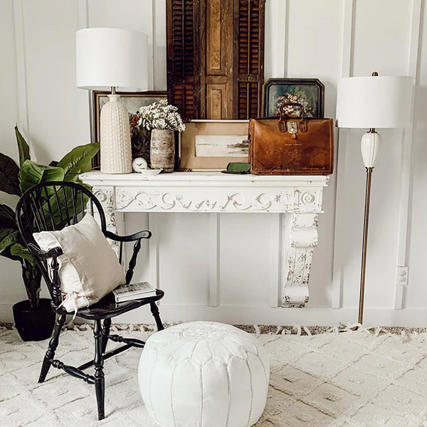 Chippy Wooden Mantel