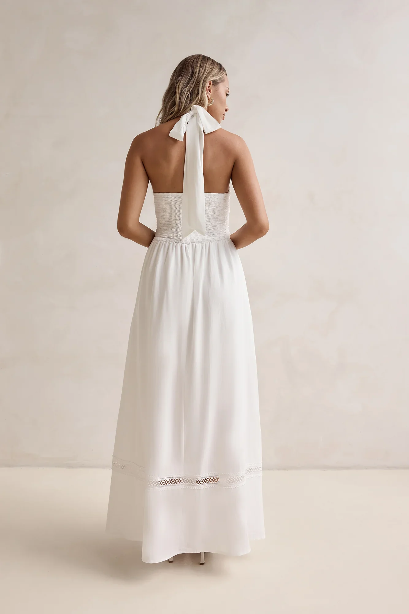 Days Of Dreaming Halter Maxi Dress White
