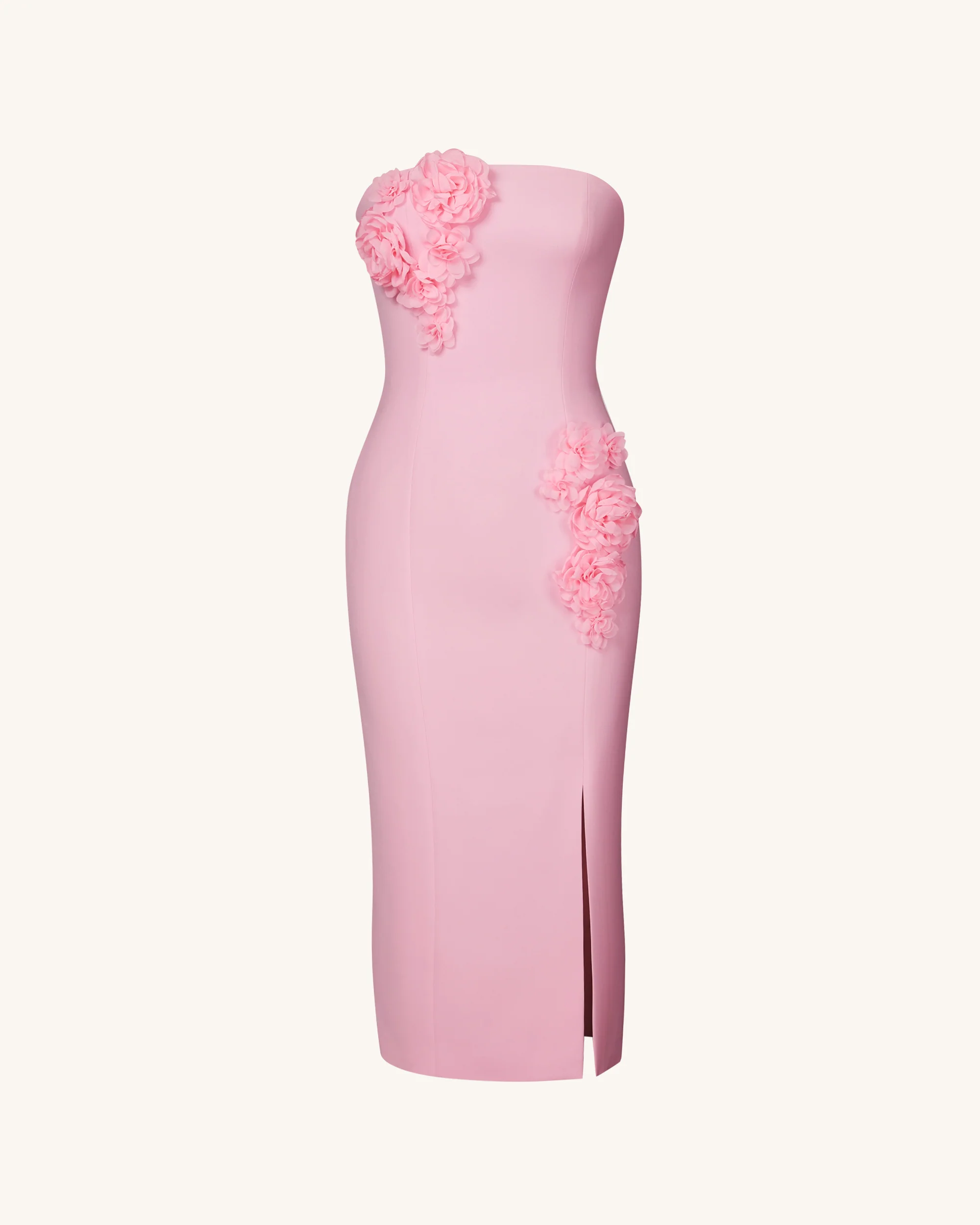 Petal Perfection Cocktail Dress - Pink - FASHION NOB