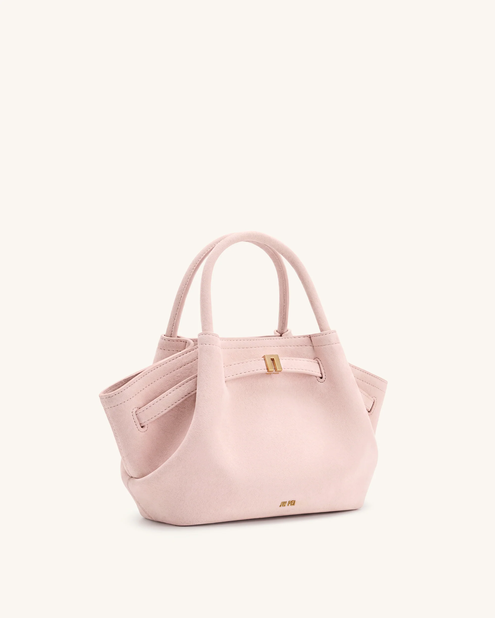 Hana Mini Faux Suede Tote Bag - Pink