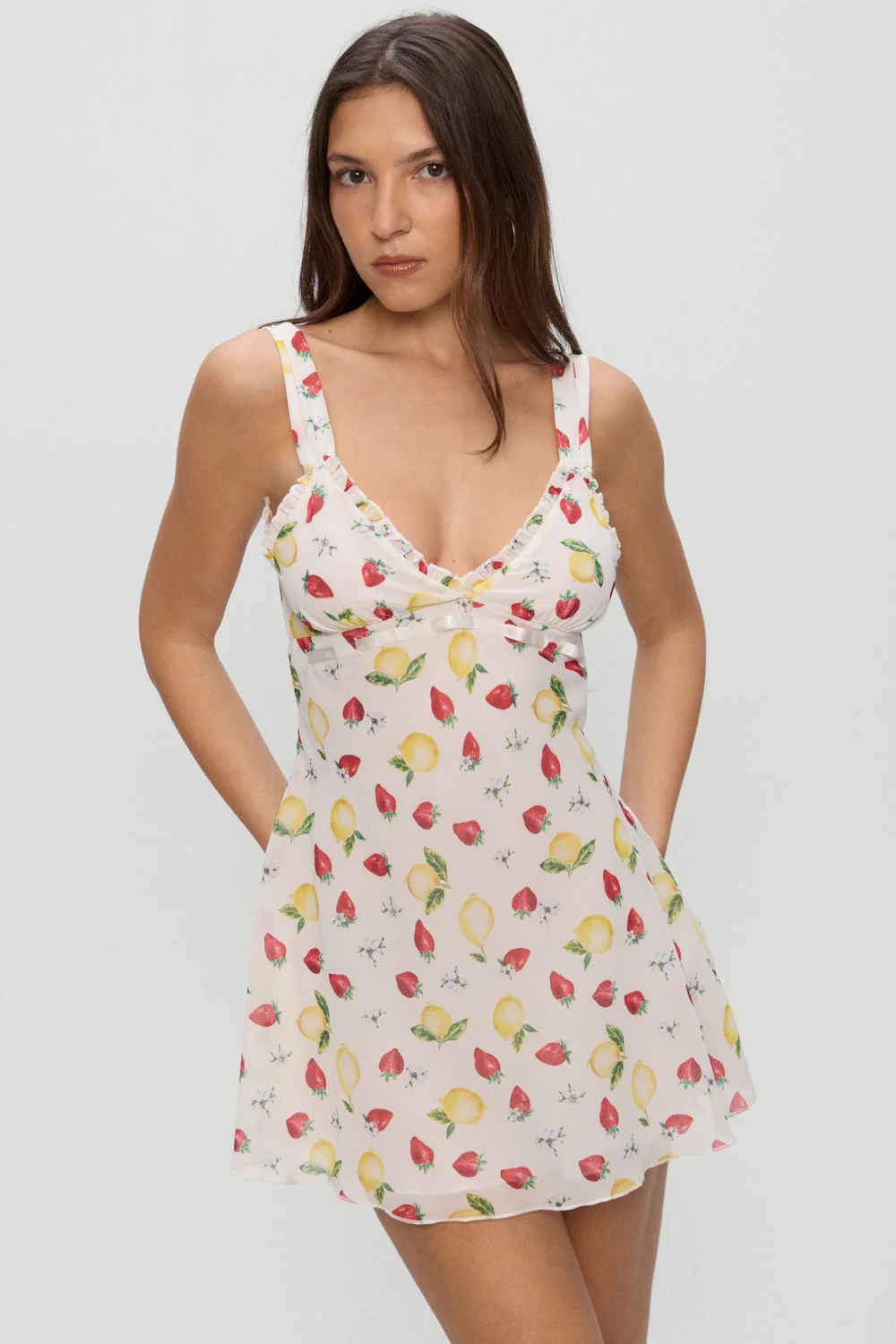 Dreamer Chiffon Mini Dress - Amalfi