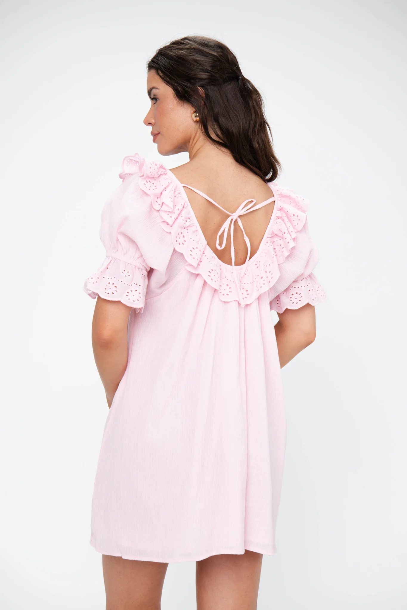 Toulouse Dress ~ Pink Eyelet