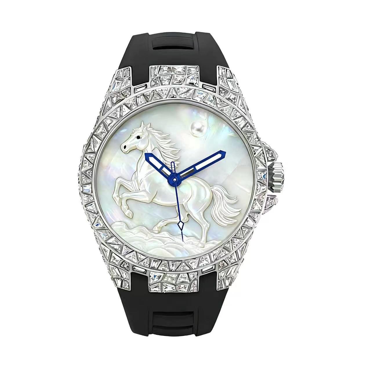Victory Horse Watch – 38mm, Automatic, Crystal Inlay T915L