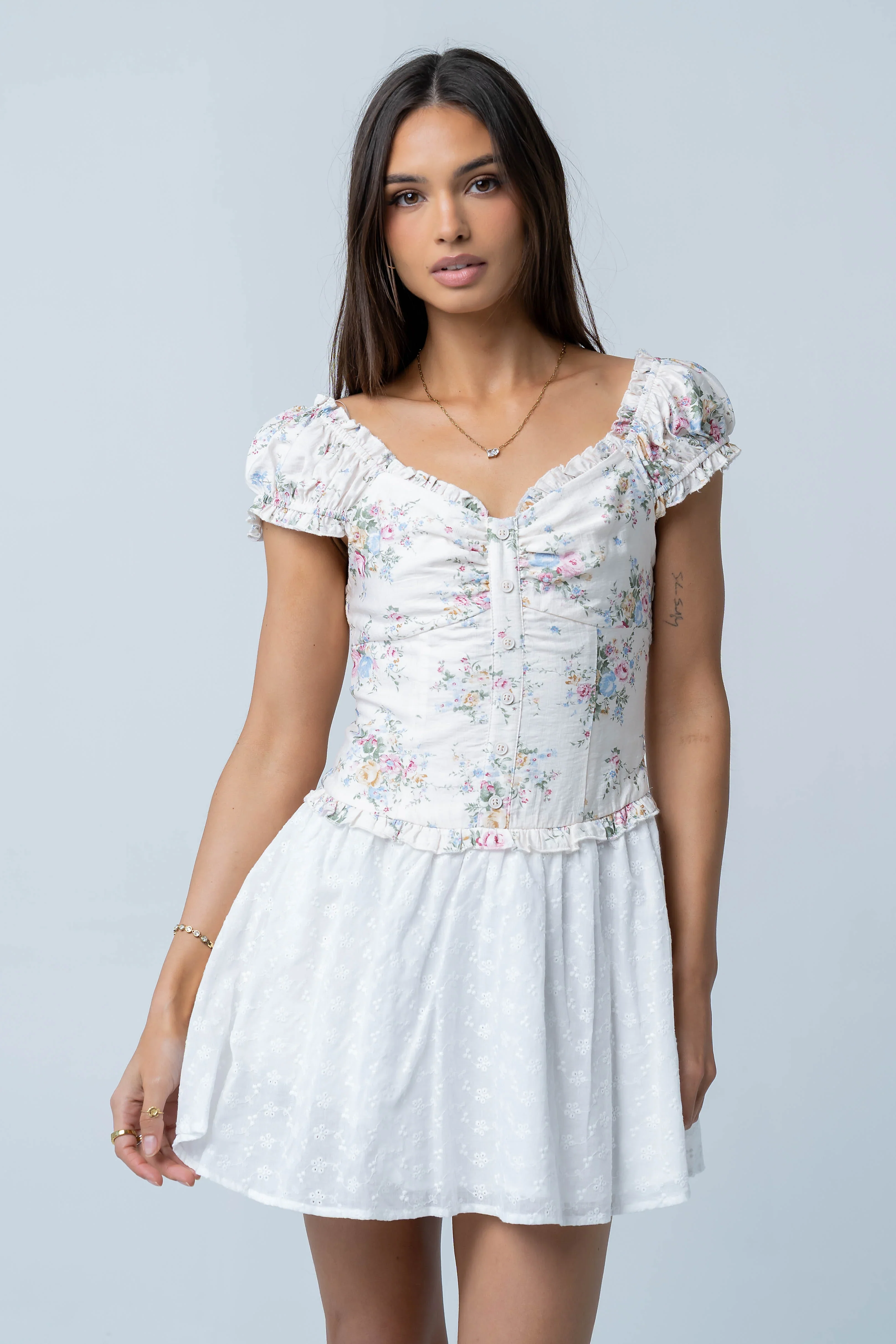 Maria Floral Mini Dress