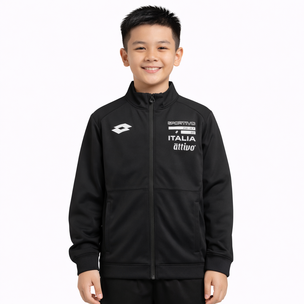LOTTO Sportivo Italia Attivo Junior's Jacket Black PAJK25002-BLK