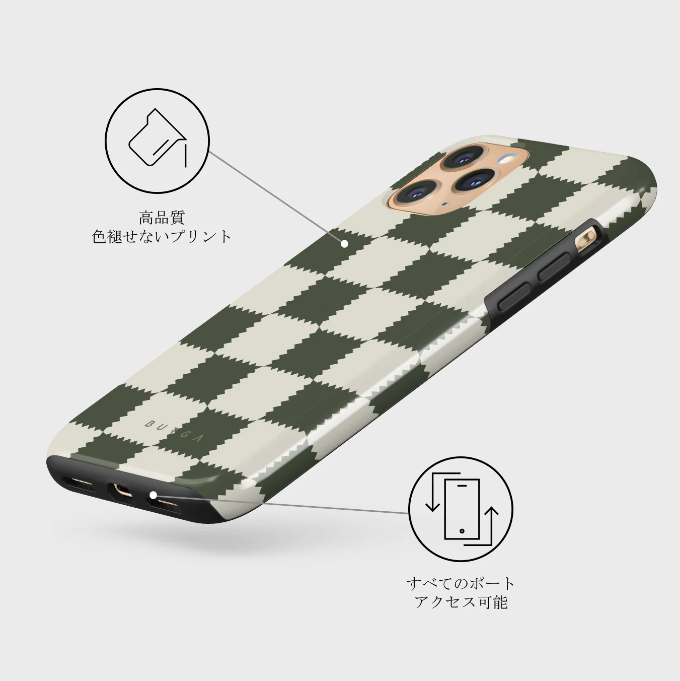 Retro Grid - iPhone 11 Pro ケース