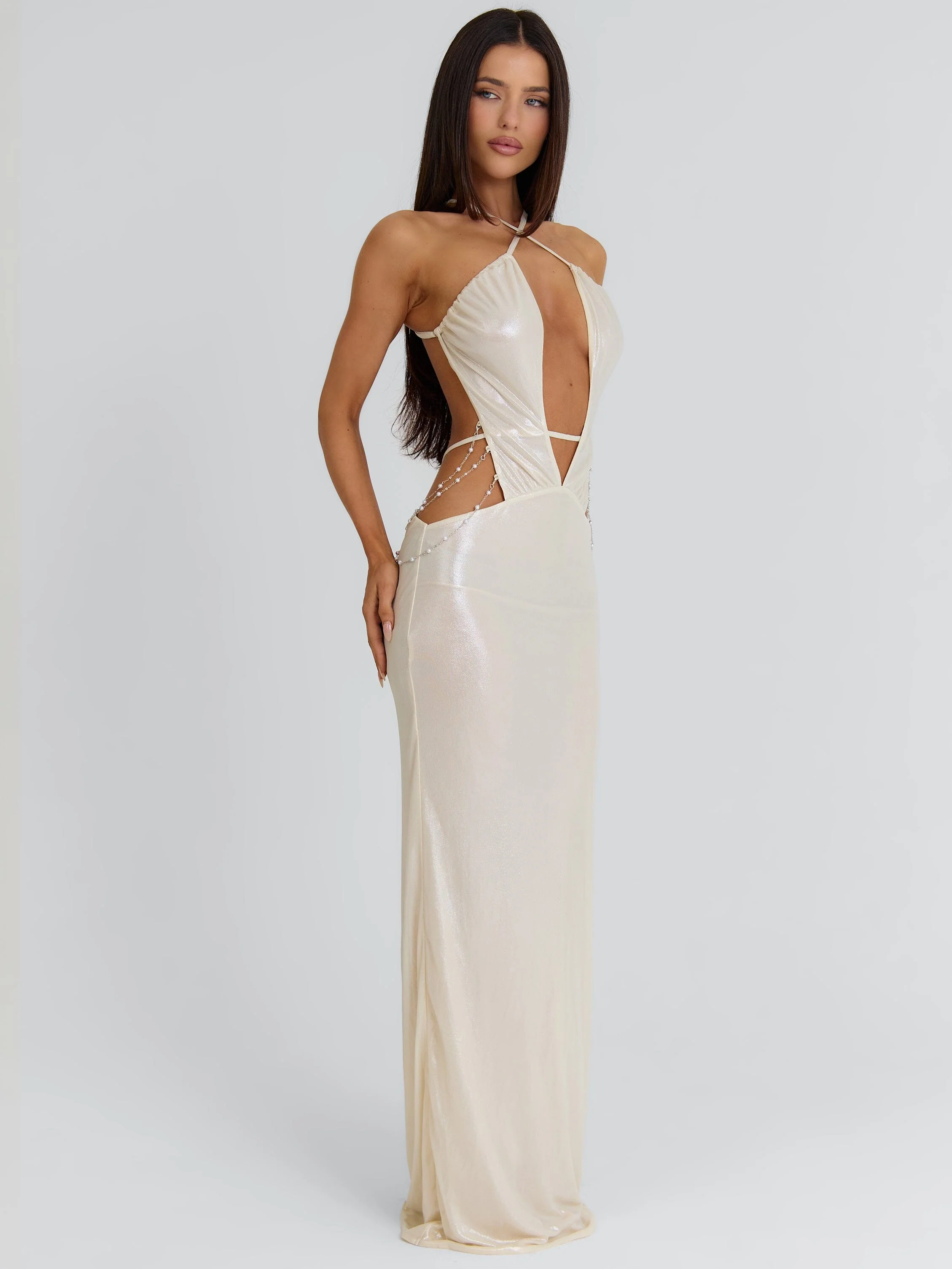 MADDISON MAXI DRESS GOLD