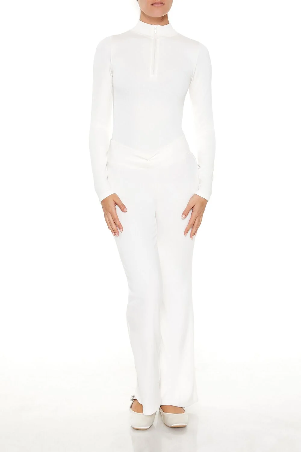 Seamless Half-Zip Bodysuit