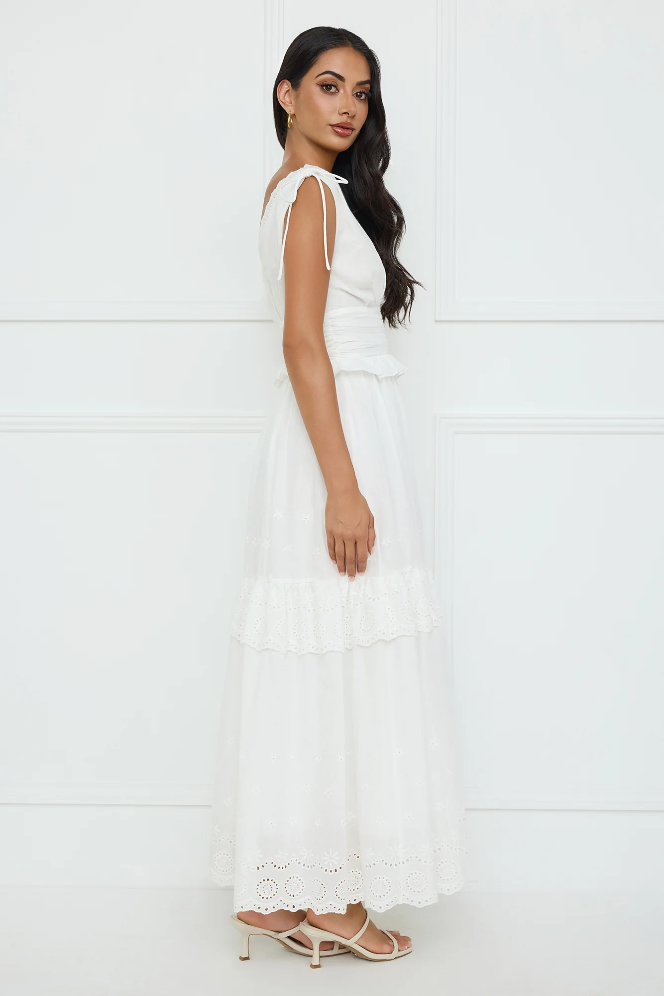 Desert Oasis Maxi Dress White - luluinthesky