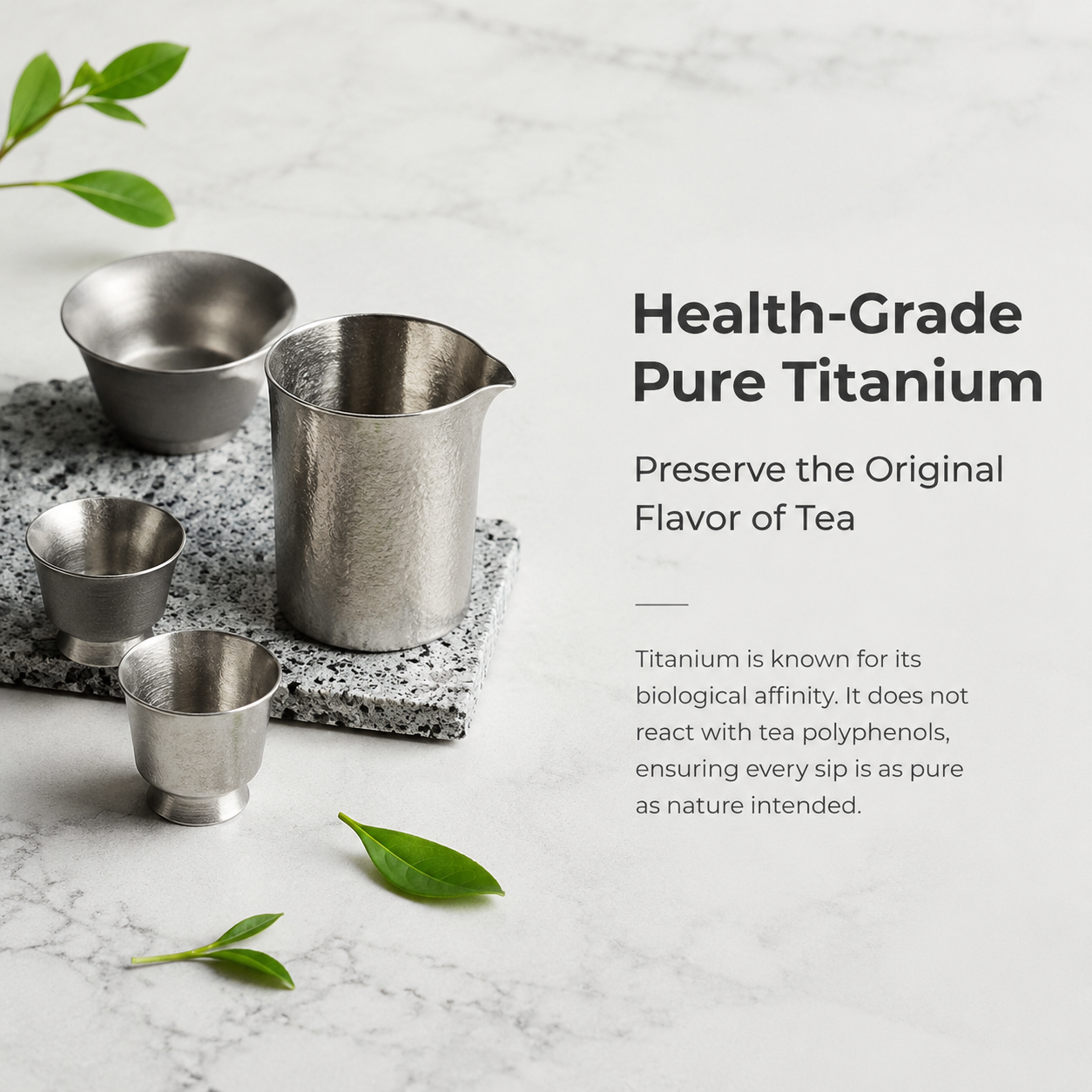 Titanium Tea and Bar Set with Ashtray by Avinoti product image 3