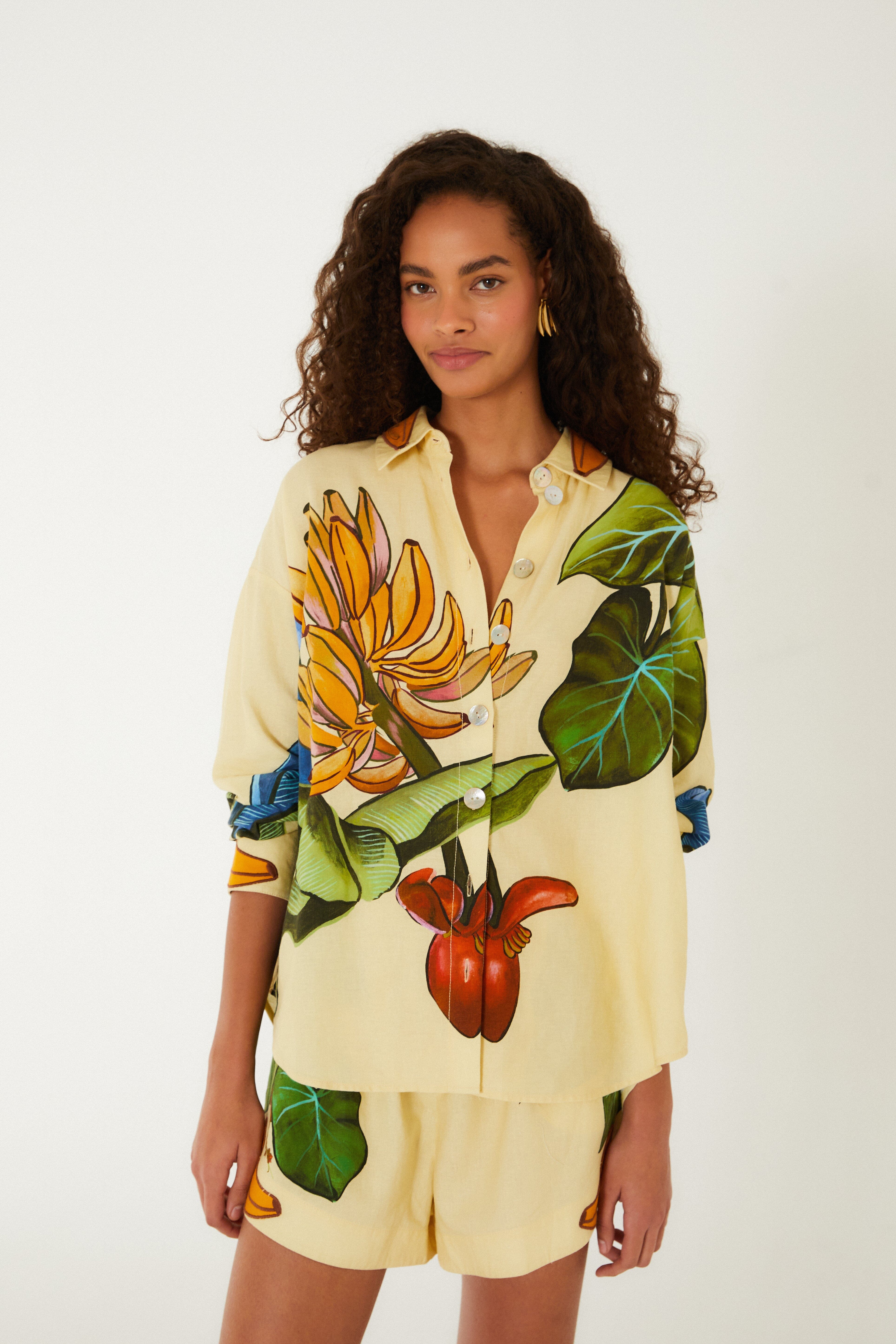 Yellow Banana Grapes Shirt