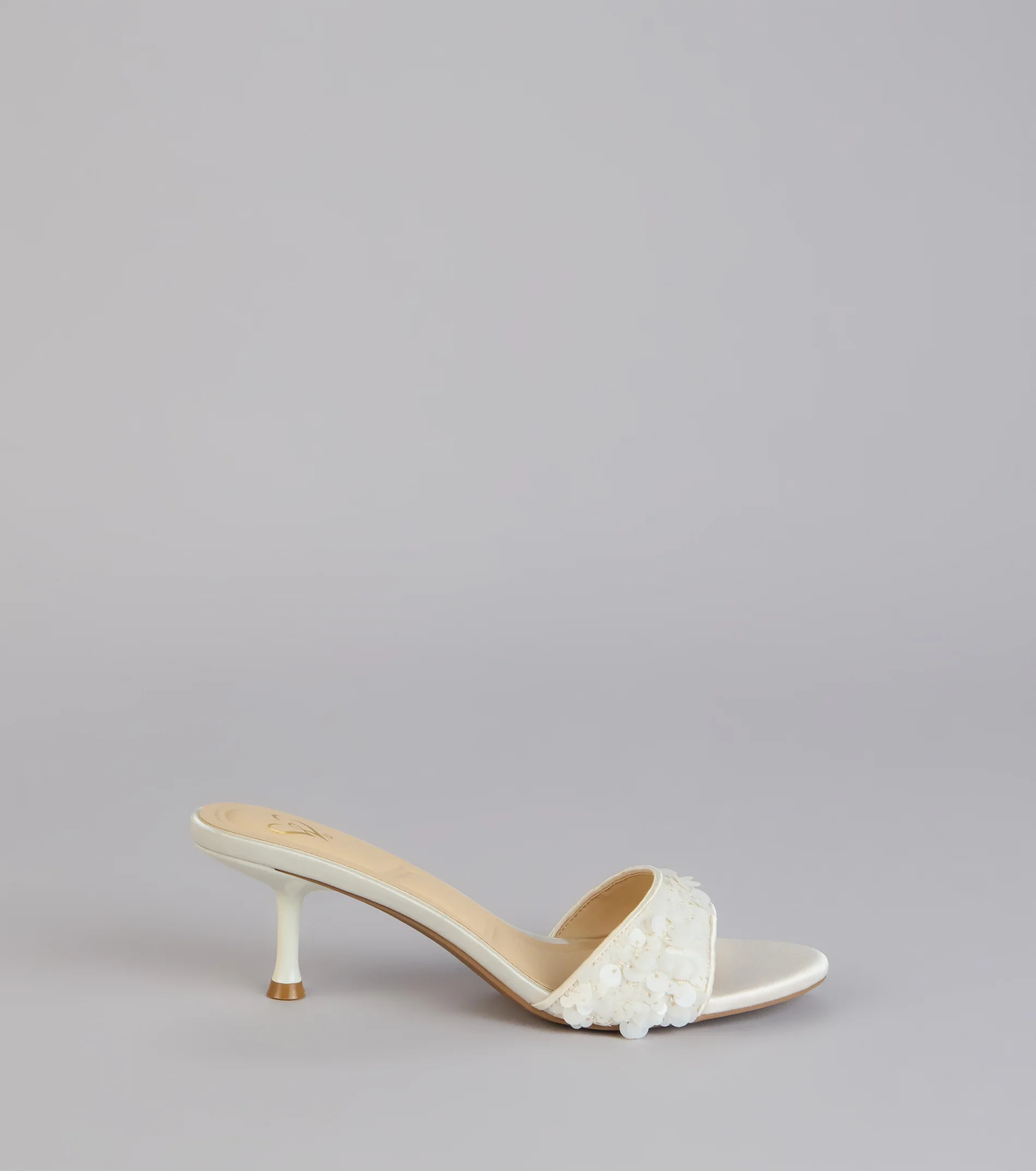 Perfect Glow Sequin Mule Heels