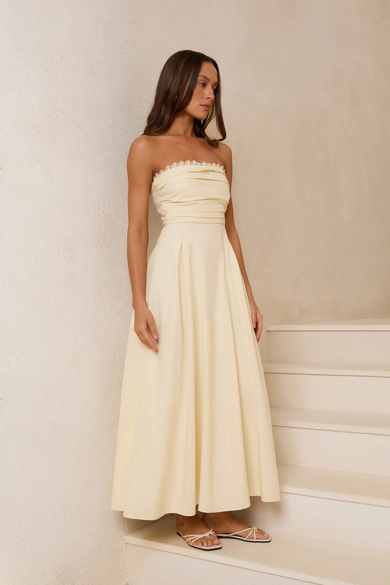 Angel Whispers Maxi Dress Yellow - luluinthesky