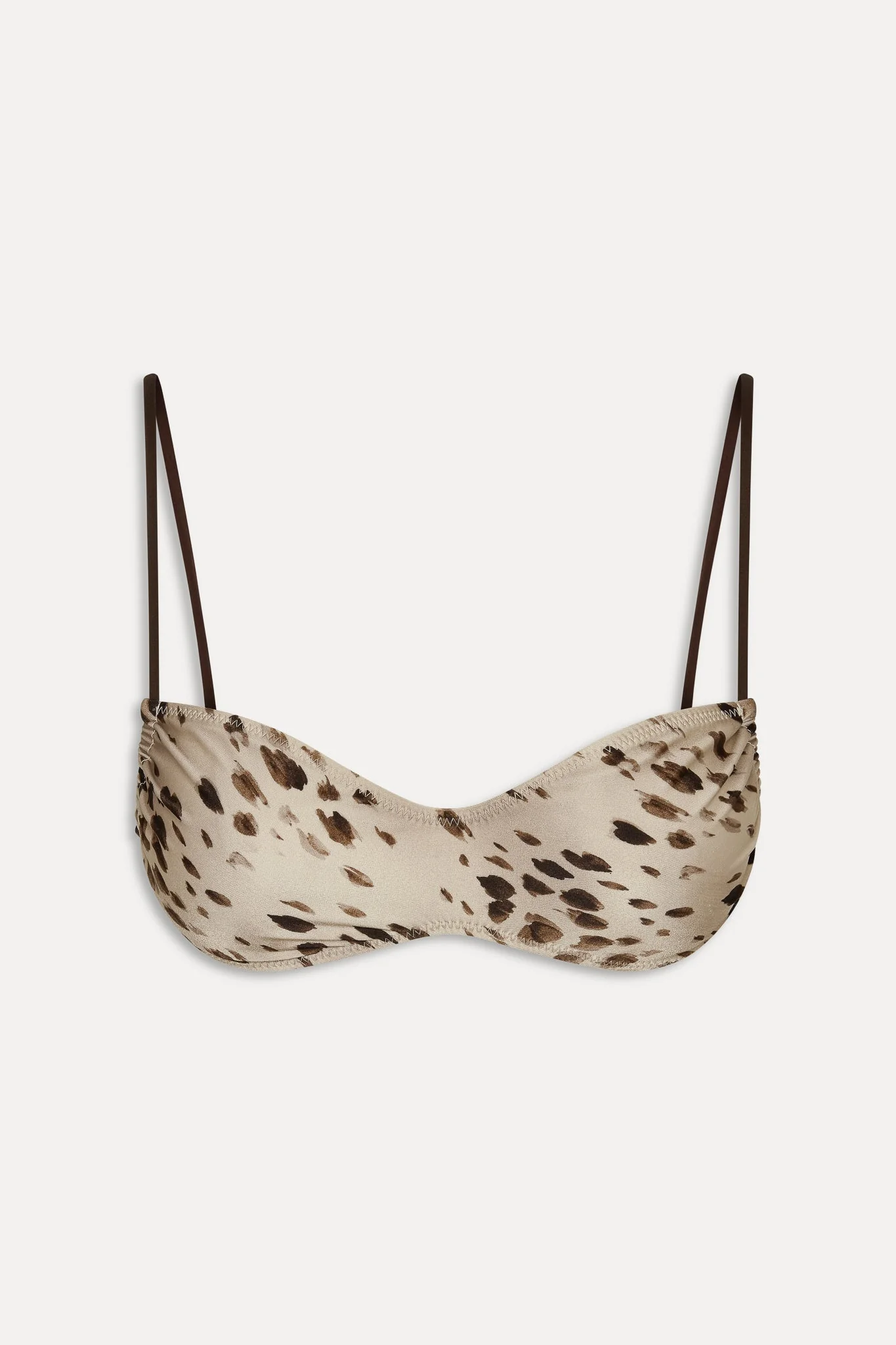 x JENNIE Magnolia Satin Bikini Top - Marrakesh