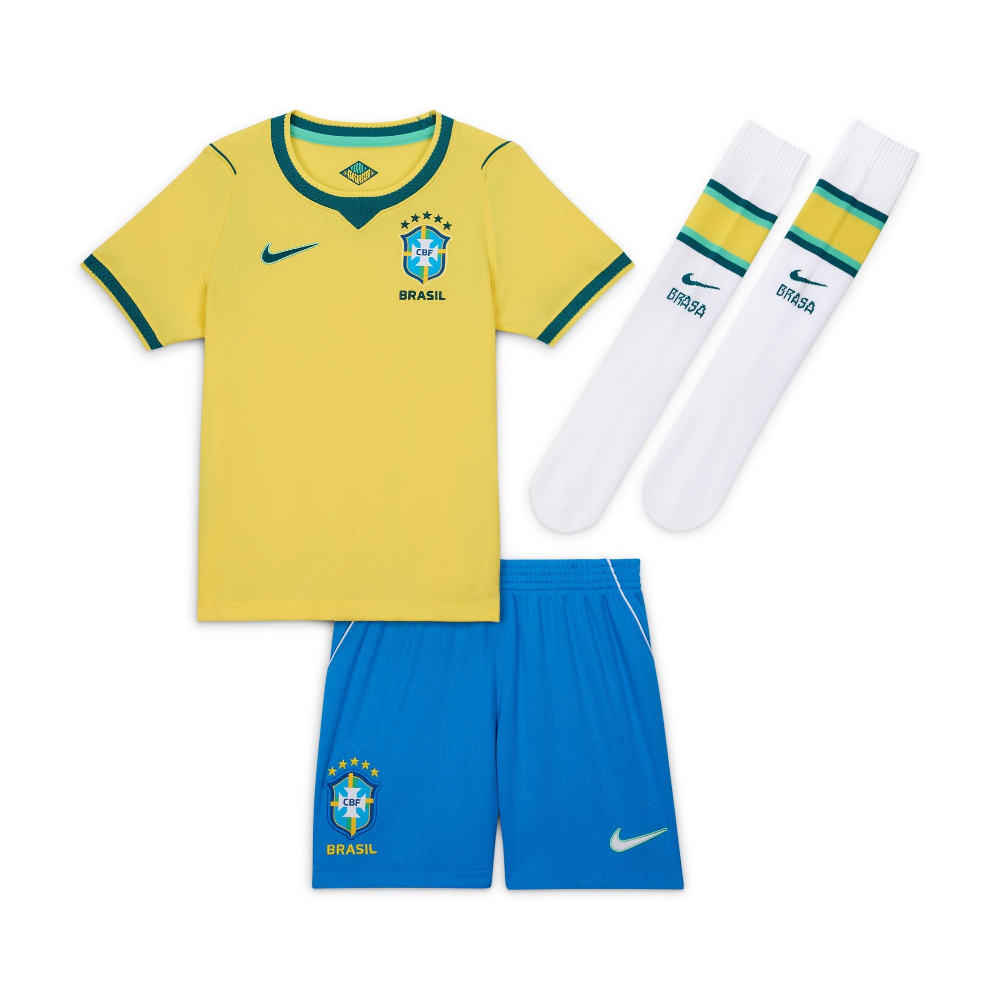 NIKE Brazil Stadium Home 2026 Infant Boy Infant Set Yellow IO8971-724
