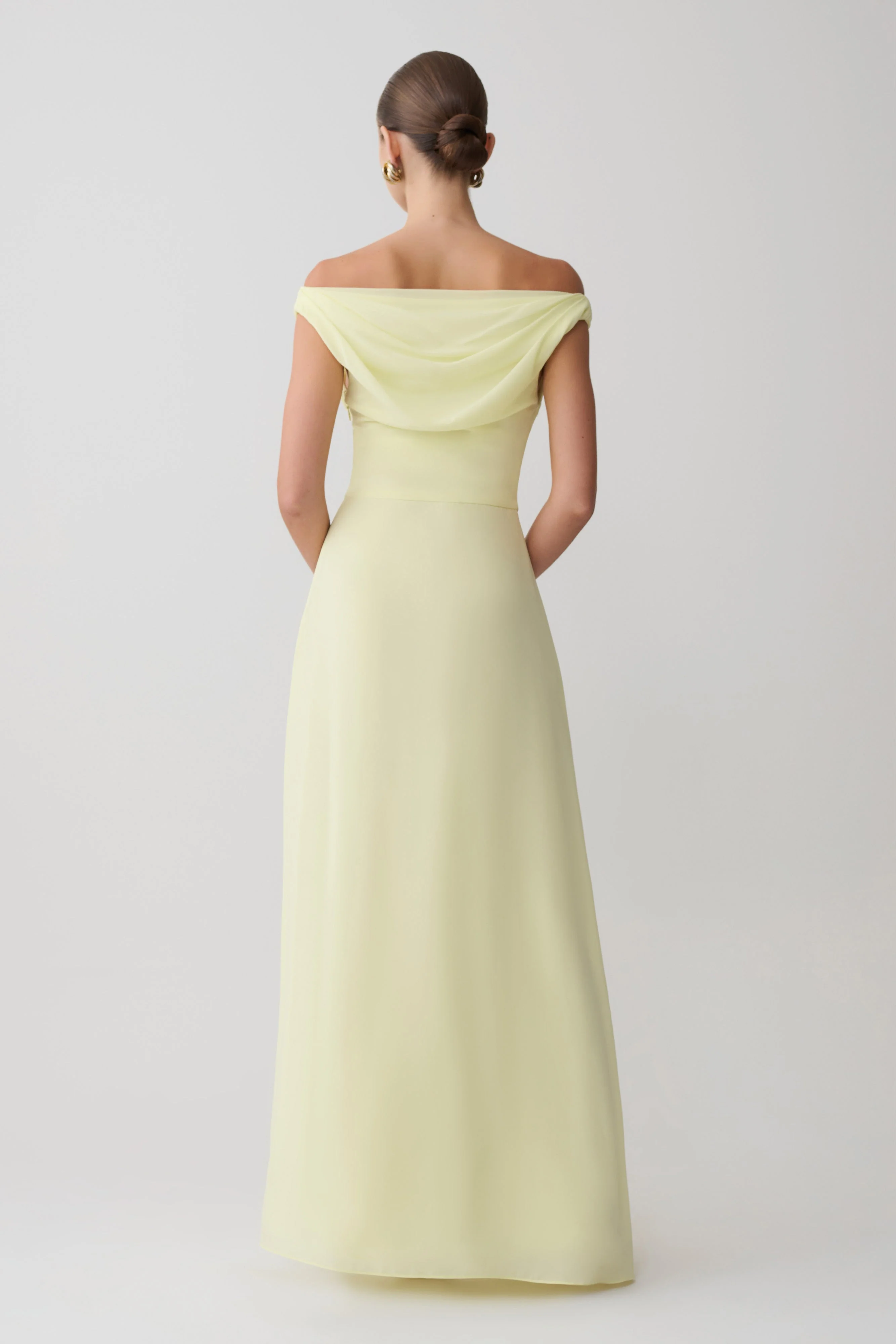 Mabel-Off-Shoulder-Chiffon-Maxi-Dress-Lemon