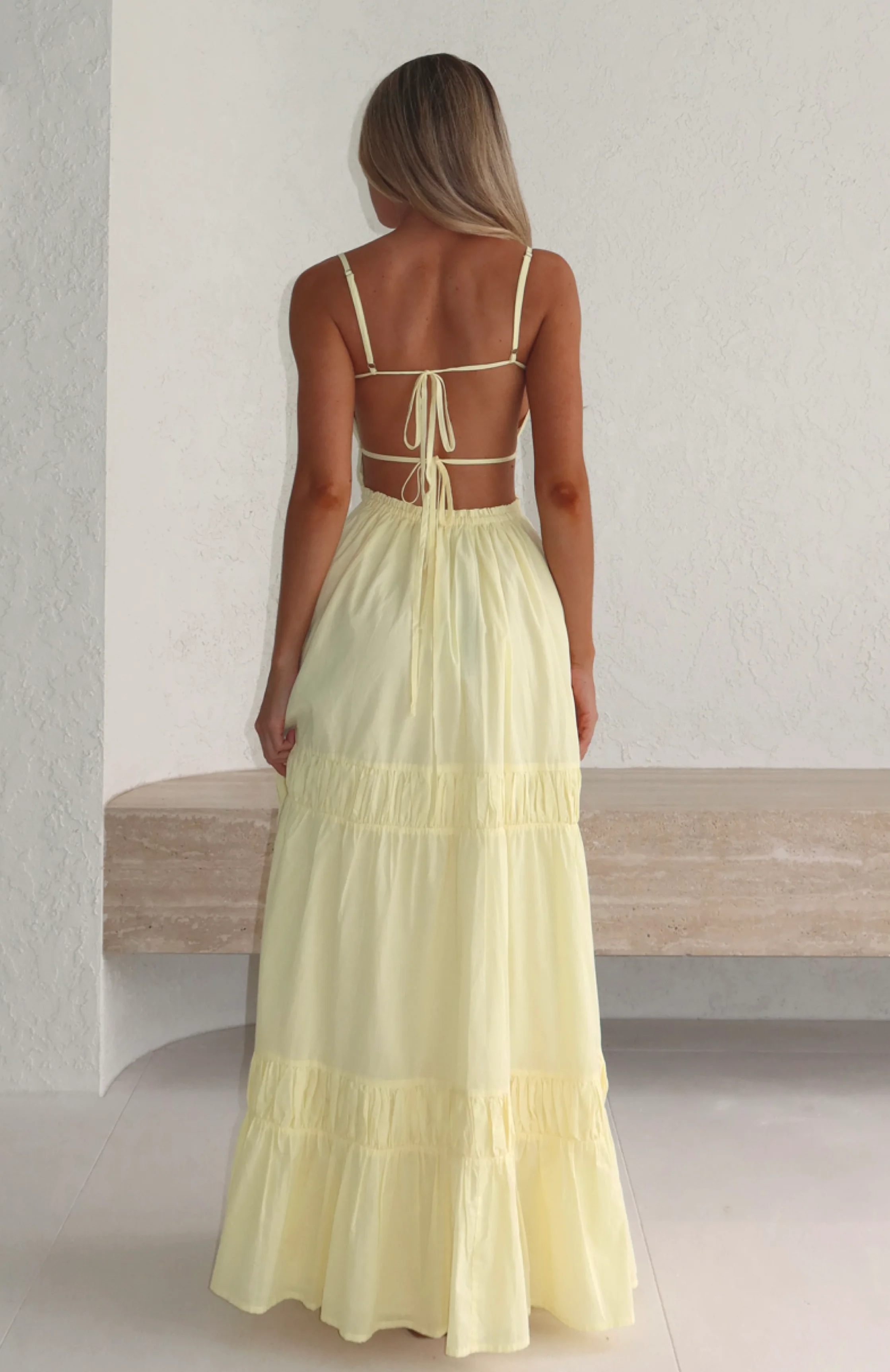 Rumour Has It Maxi Dress Lemon