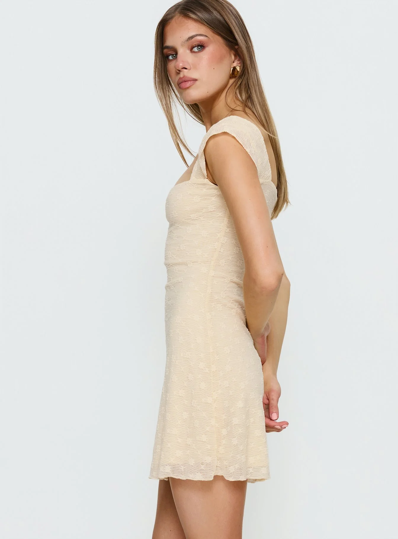 Lanchester Mini Dress Butter Yellow - luluinthesky