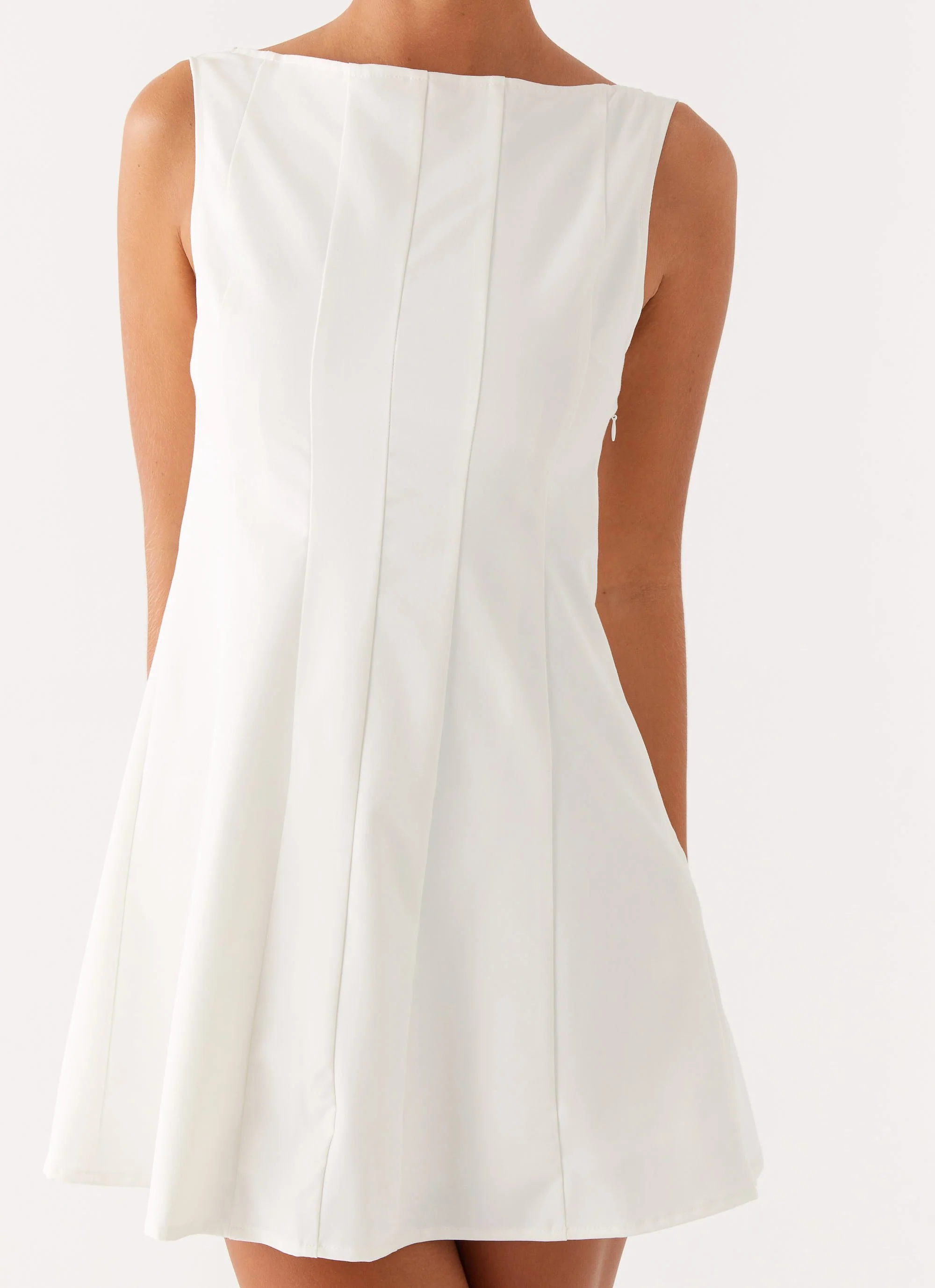 Emelie Mini Dress - White - luluinthesky