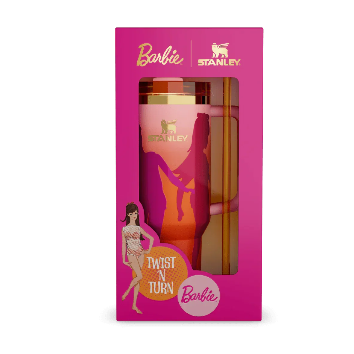 The Barbie™ x Stanley ’60s Twist ’N Turn Quencher | 40 OZ
