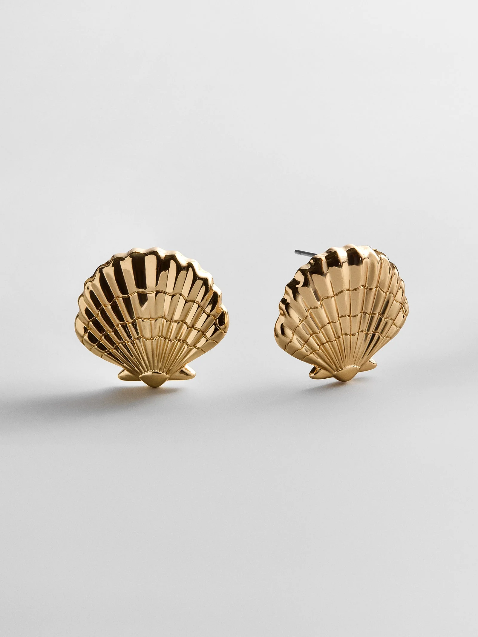 Marina Gold Seashell Earrings - Gold