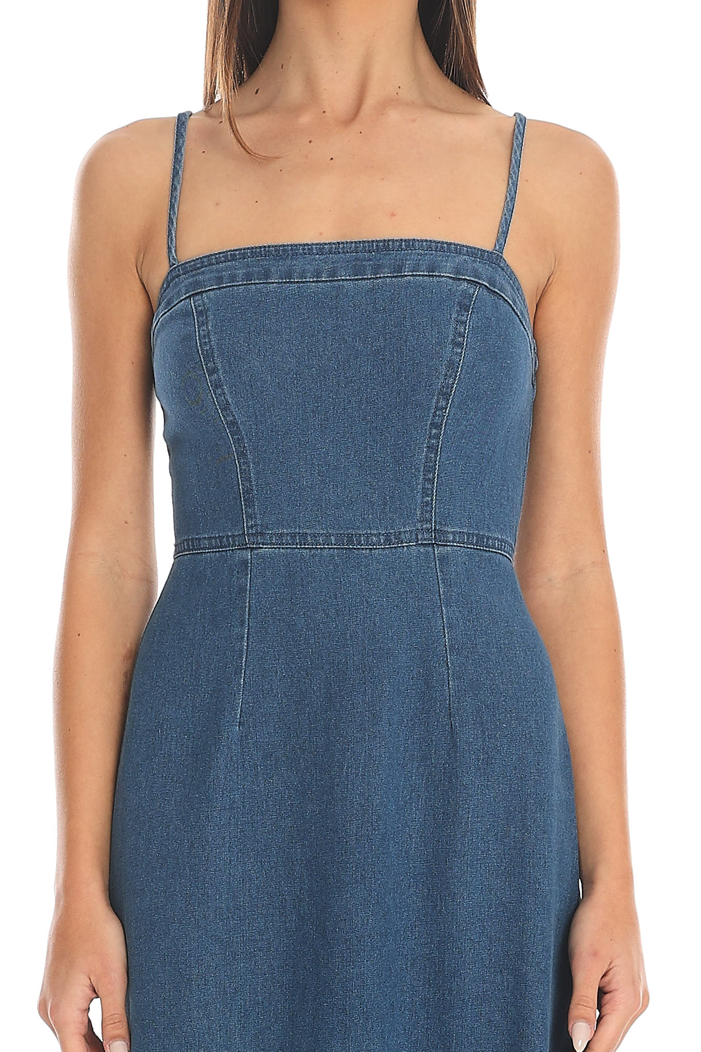 Ciri Embroidered Denim Maxi Dress - luluinthesky