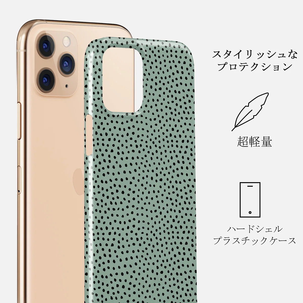 Mint Gelato - Dots iPhone 11 Pro ケース