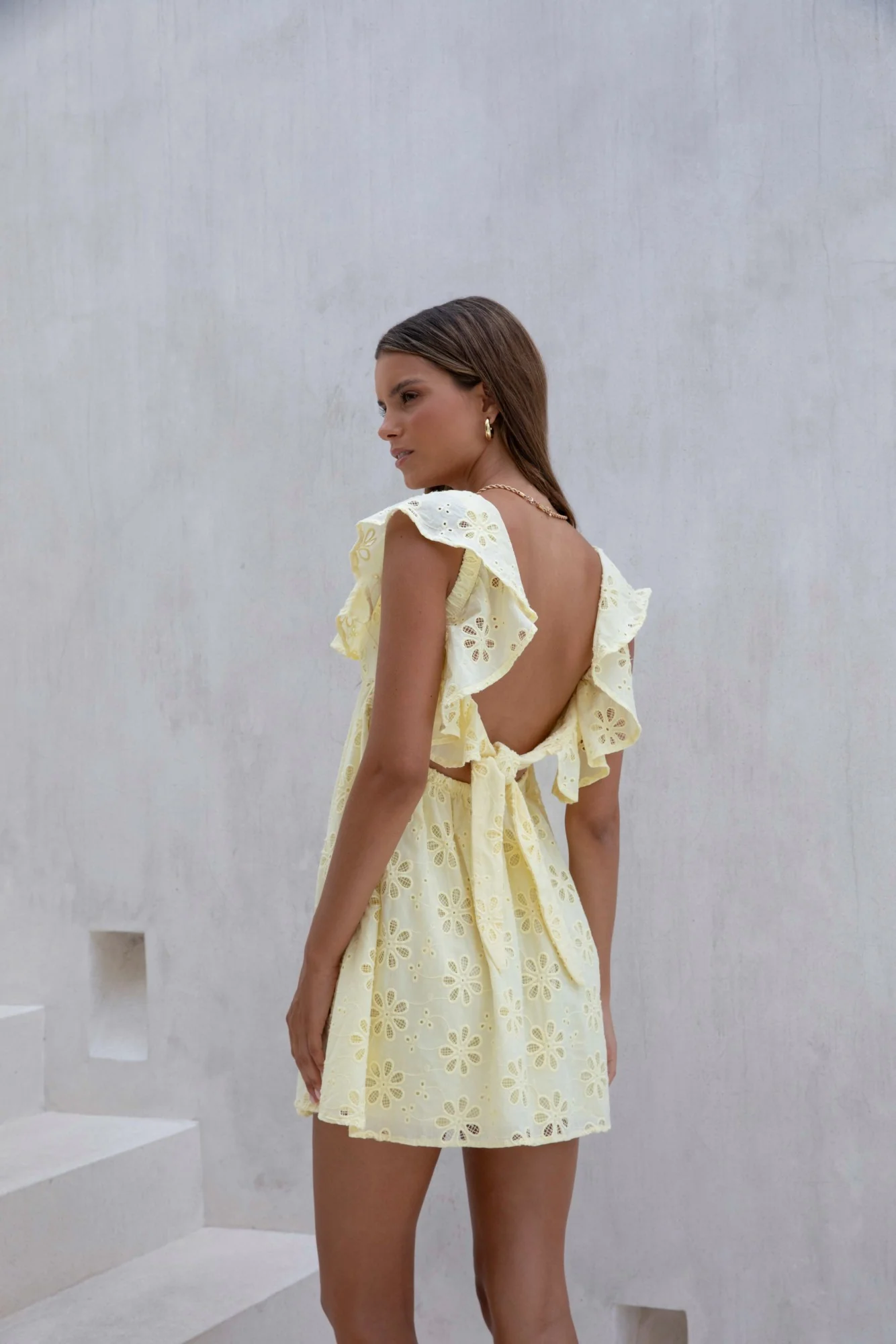 True Blooms Mini Dress Yellow - luluinthesky