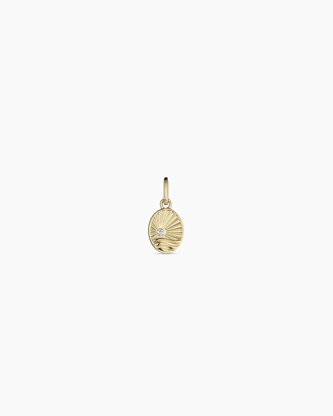 14K Diamond Beach Charm