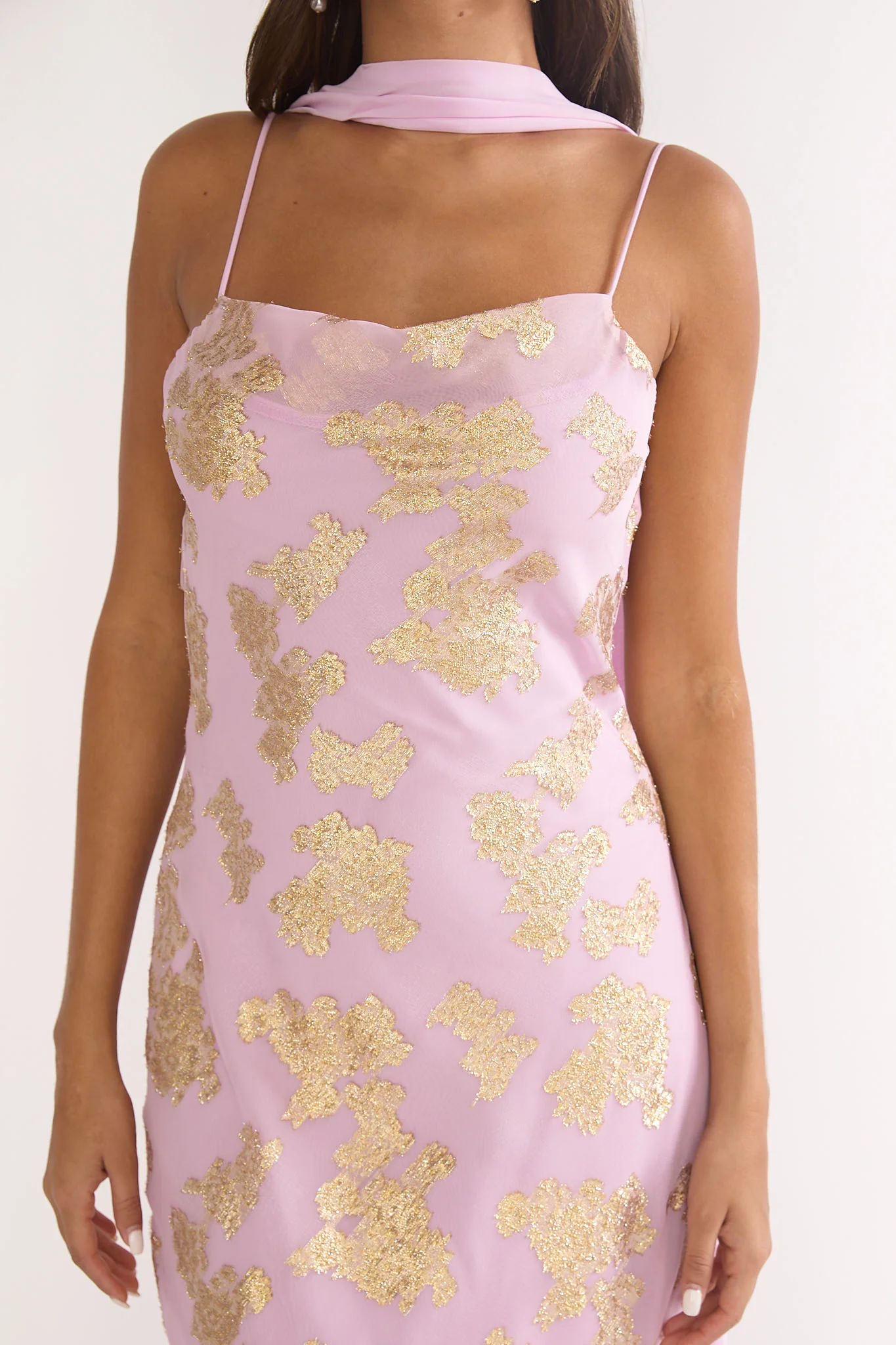 Helsi Cowl Back Maxi Dress Pink - luluinthesky