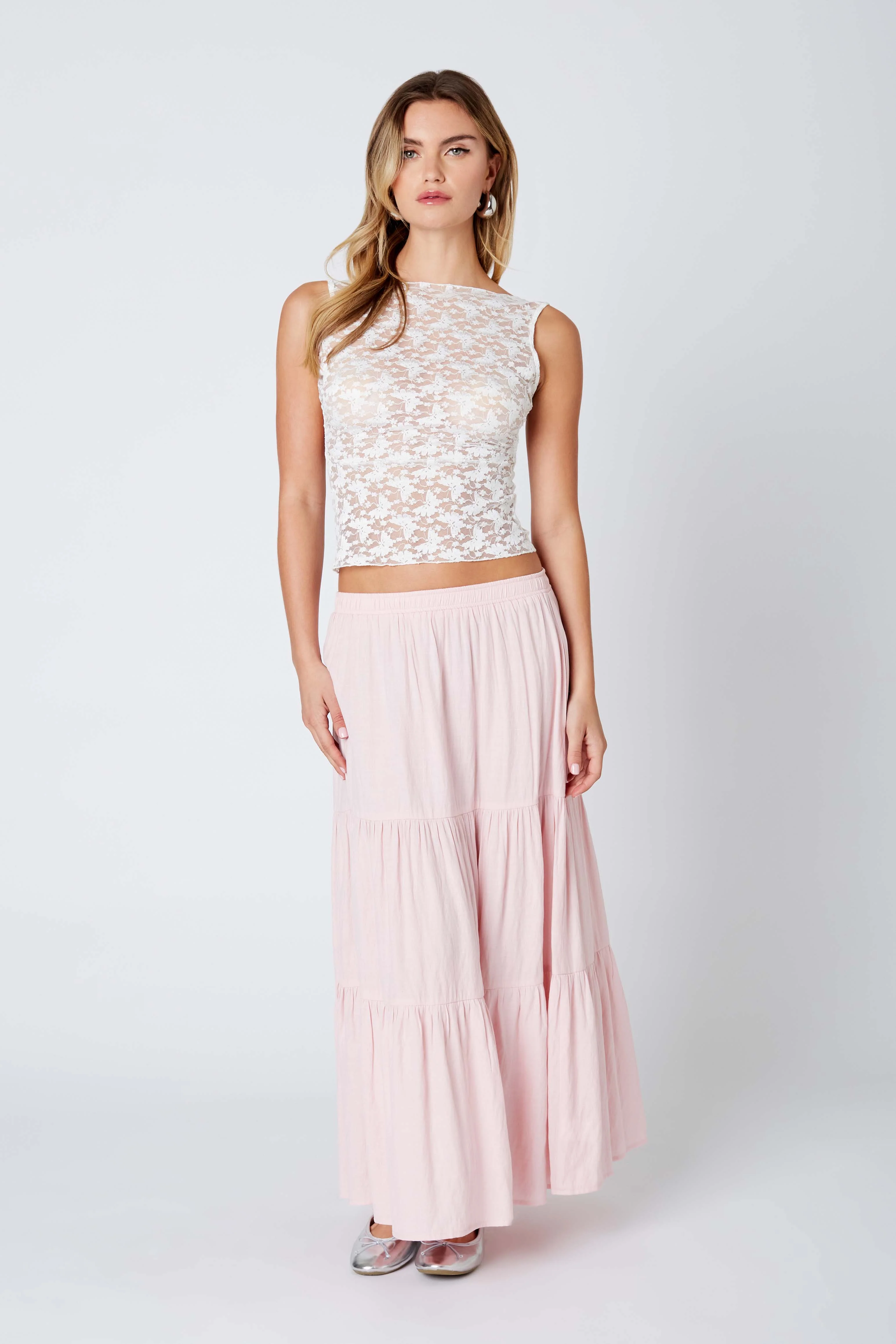 Tiered Maxi Skirt