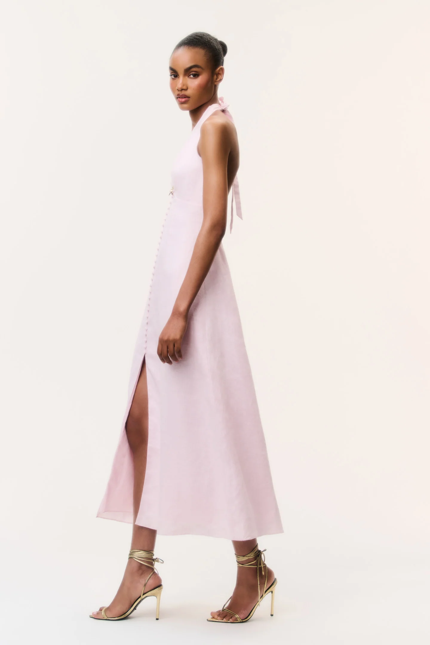 Lovis Linen Halter Maxi Dress