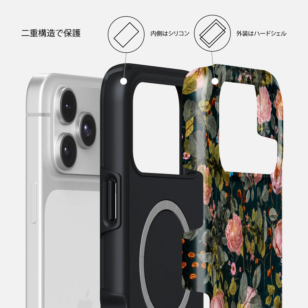 Bloomy Garden - iPhone 17 Pro ケース