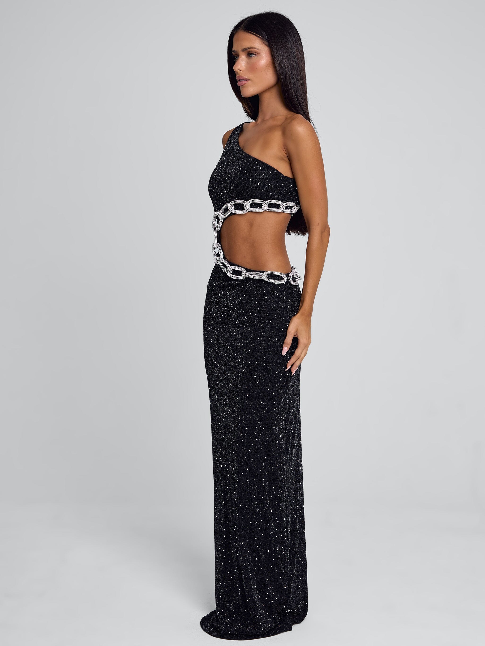OMRAE MAXI DRESS BLACK