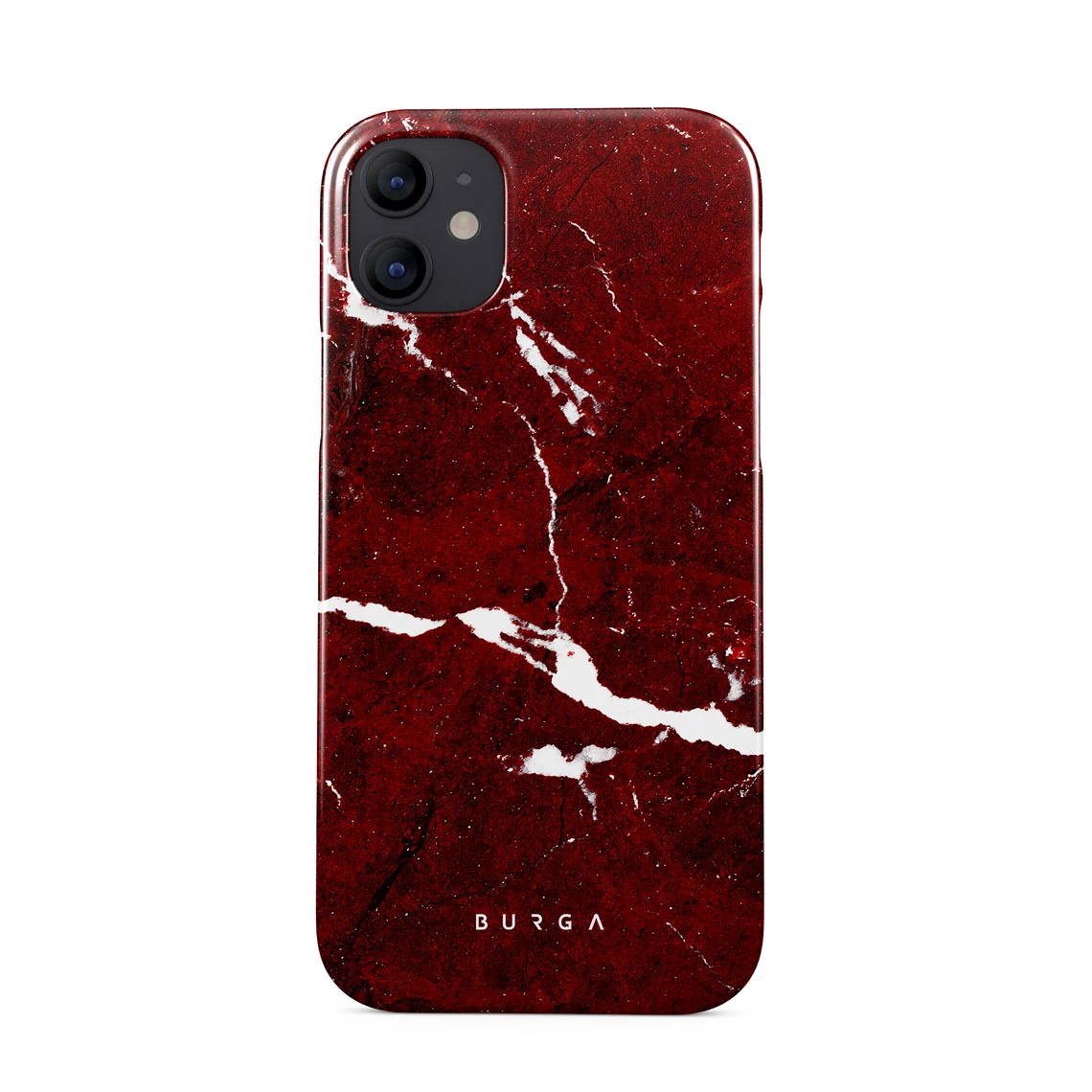 Iconic Red Ruby - Marble iPhone 12 ケース