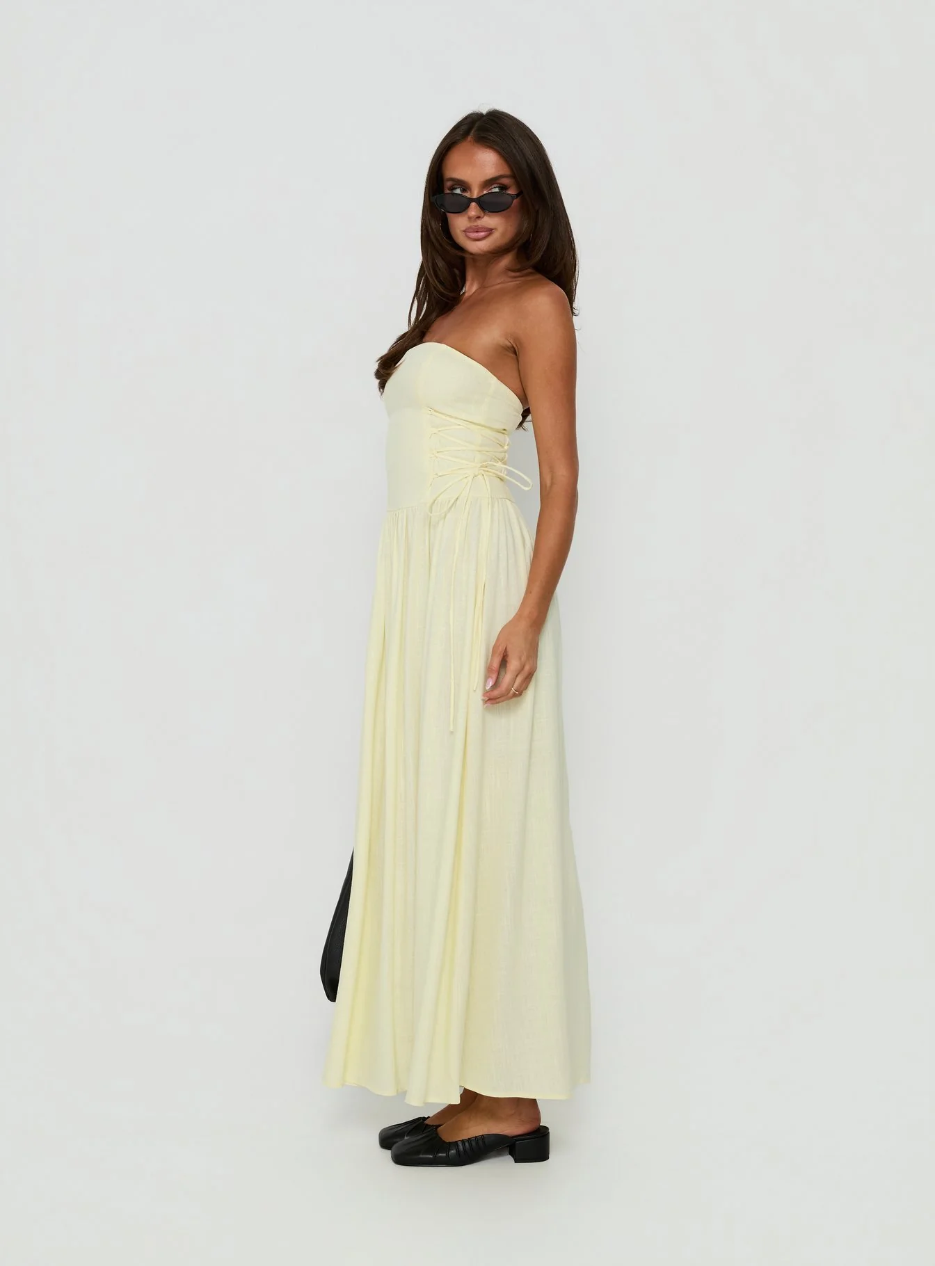So Far So Good Maxi Dress Butter - luluinthesky